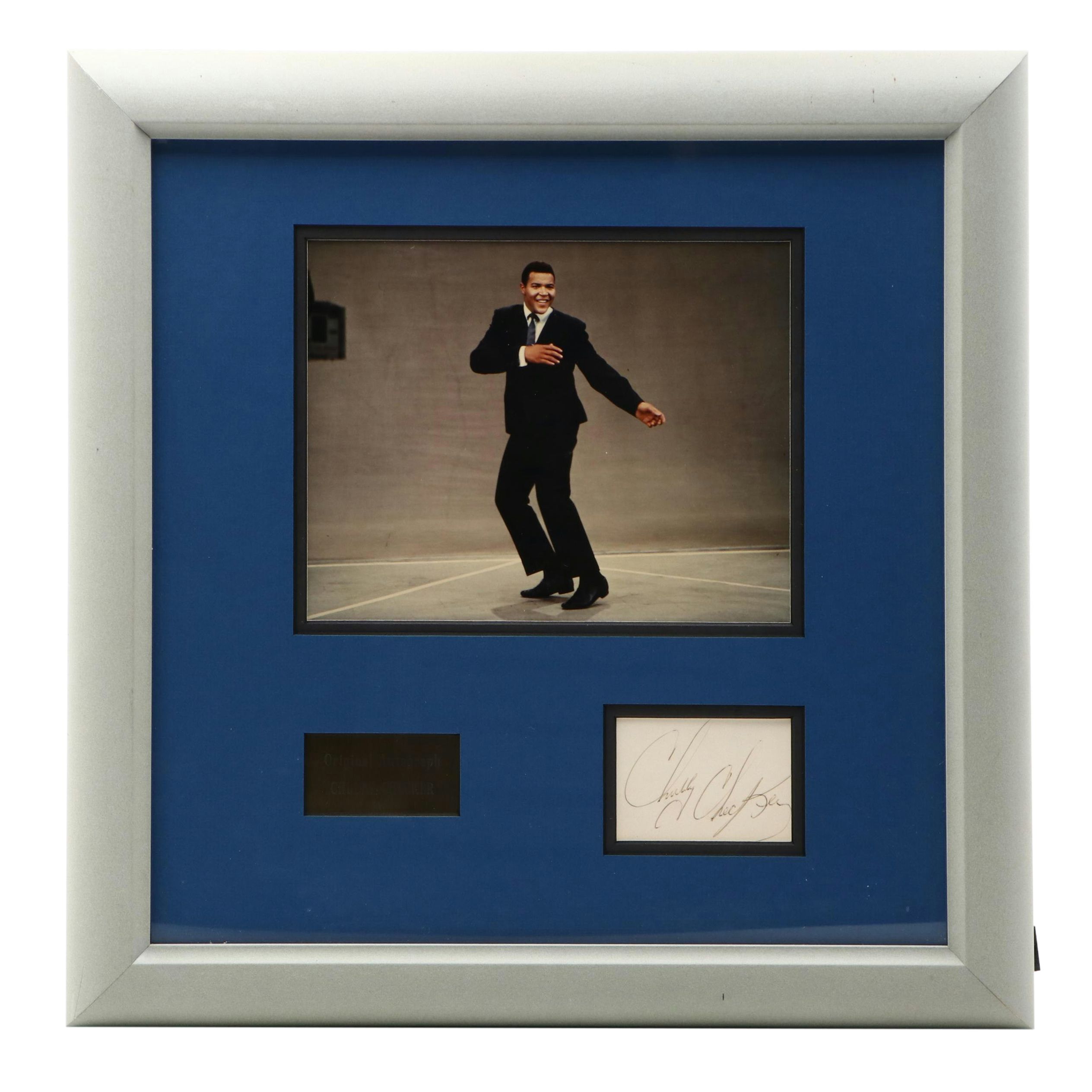 Chubby Checker Signature Cut with Photograph
