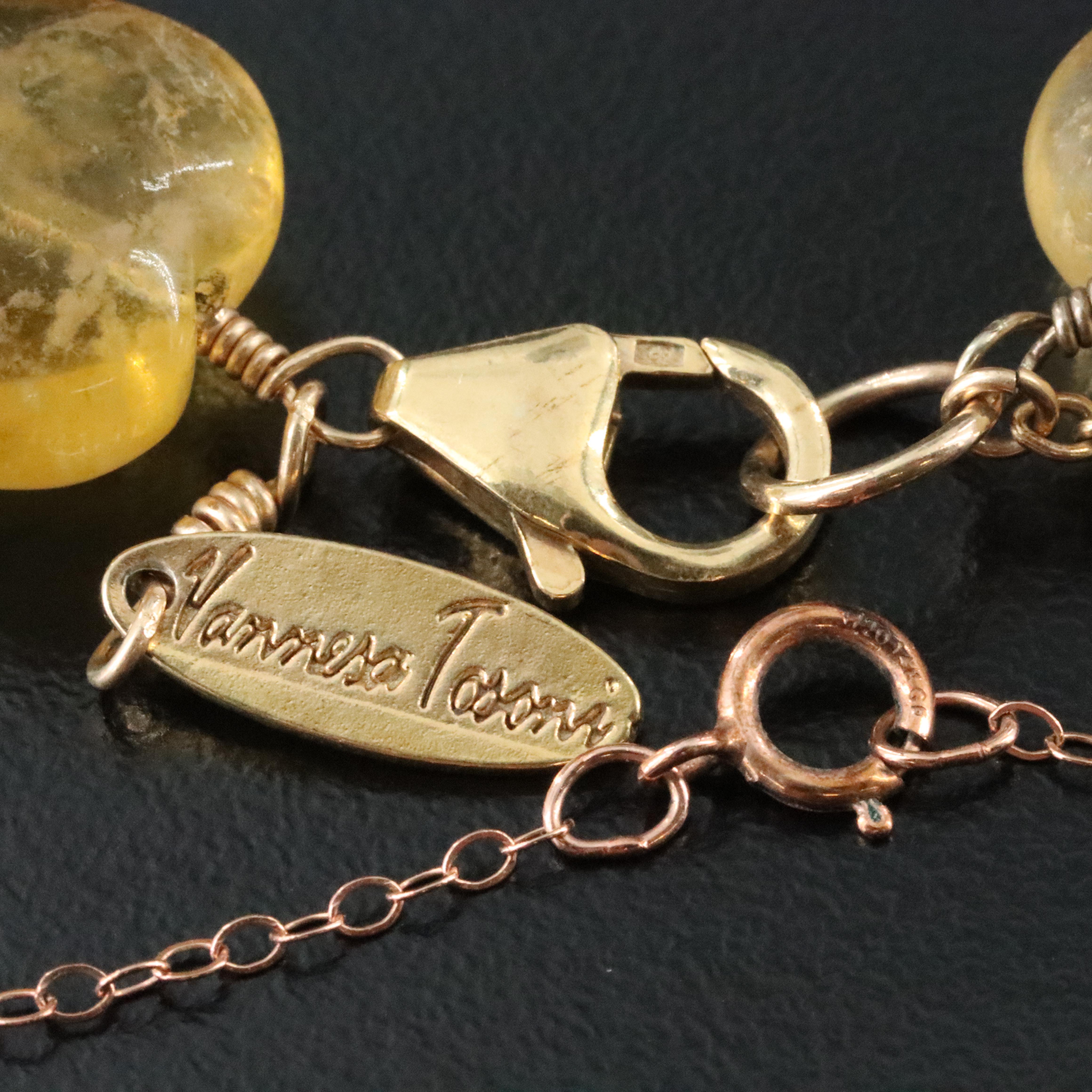 Gold-Filled Opal, Vanessa Tosoni Citrine and Tamoborin Necklaces
