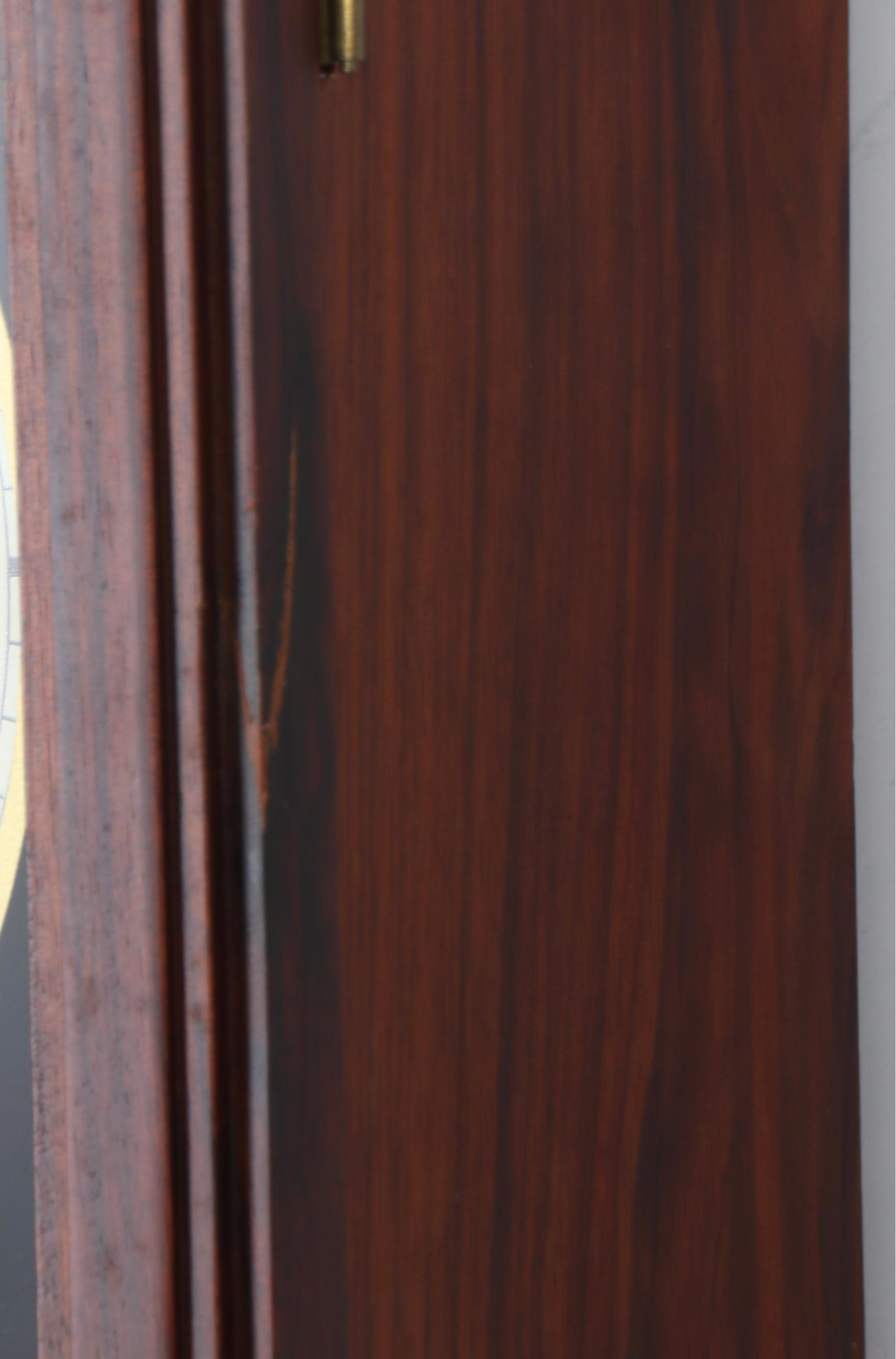 George Blake Clock Co. German Standard Time Wood Wall Clock