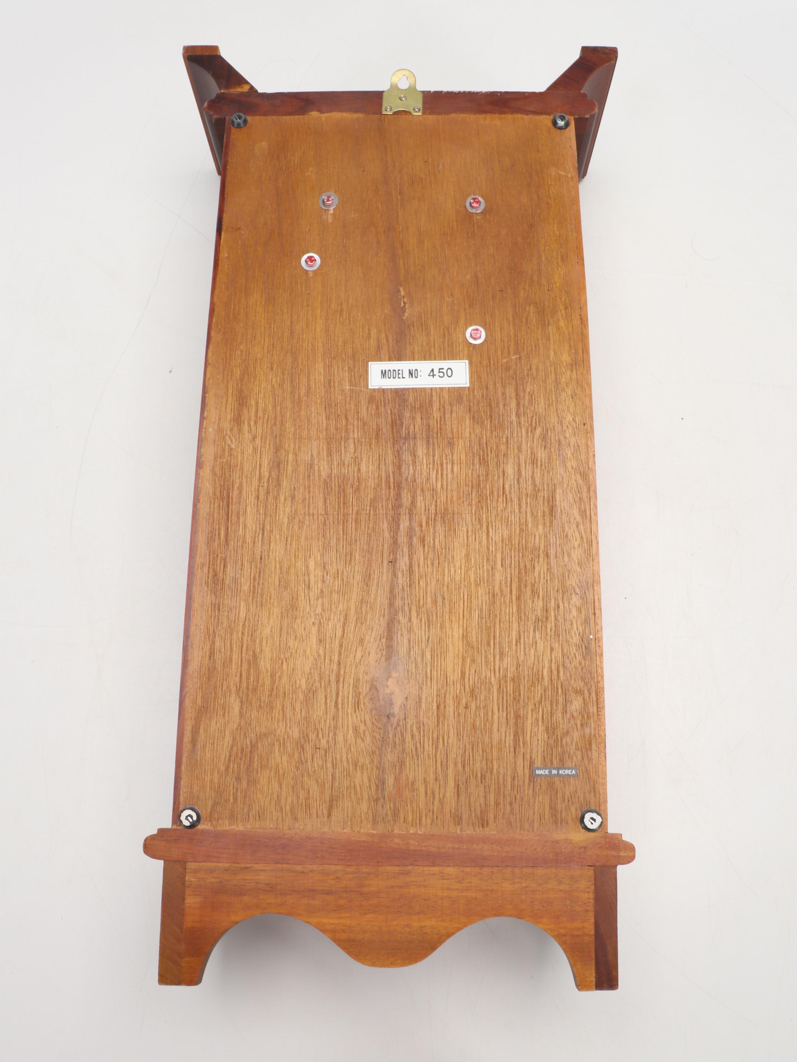 George Blake Clock Co. German Standard Time Wood Wall Clock