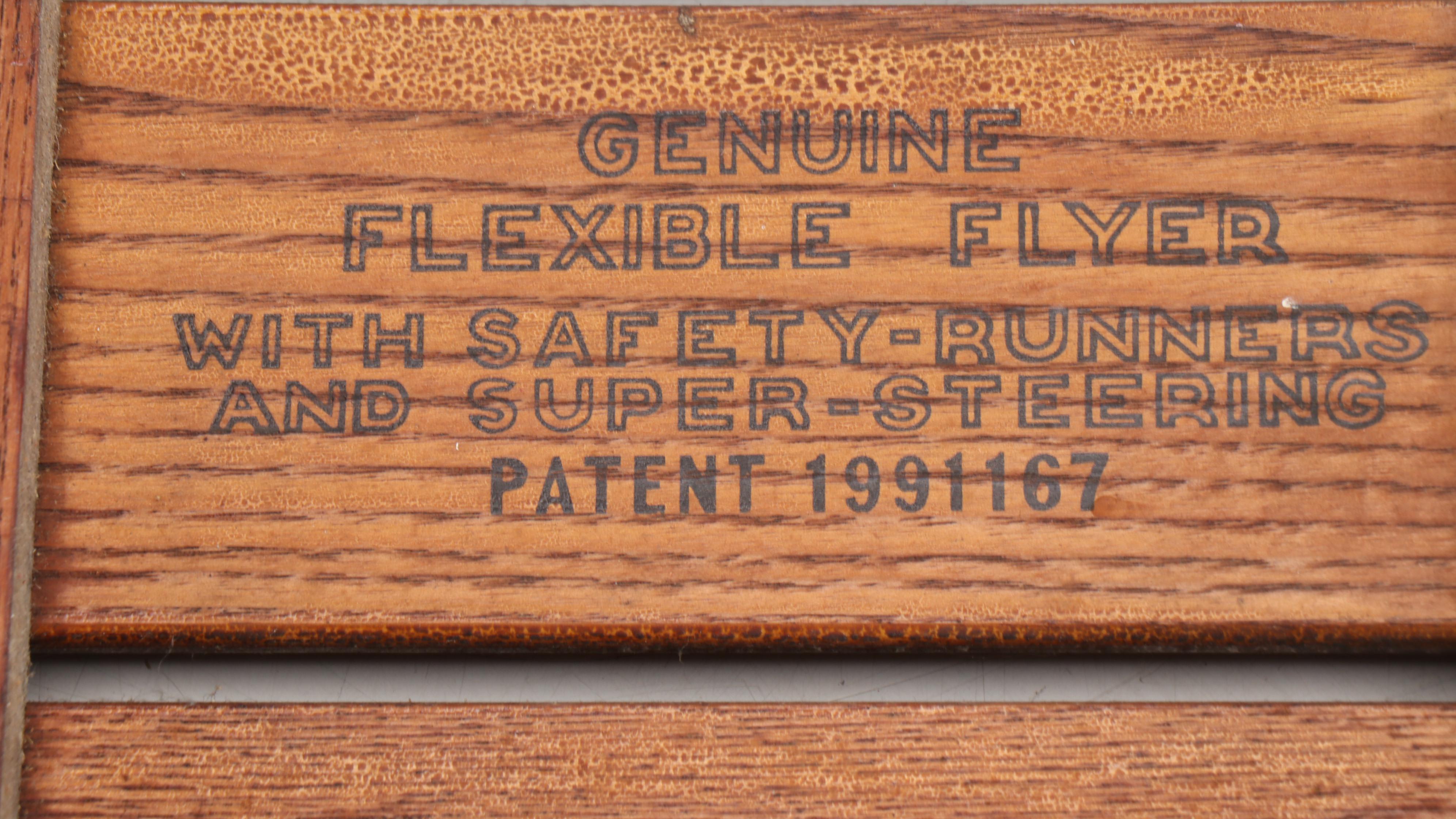 S.L. Allen & Co. Flexible Flyer Wooden Sled, Mid-20th Century