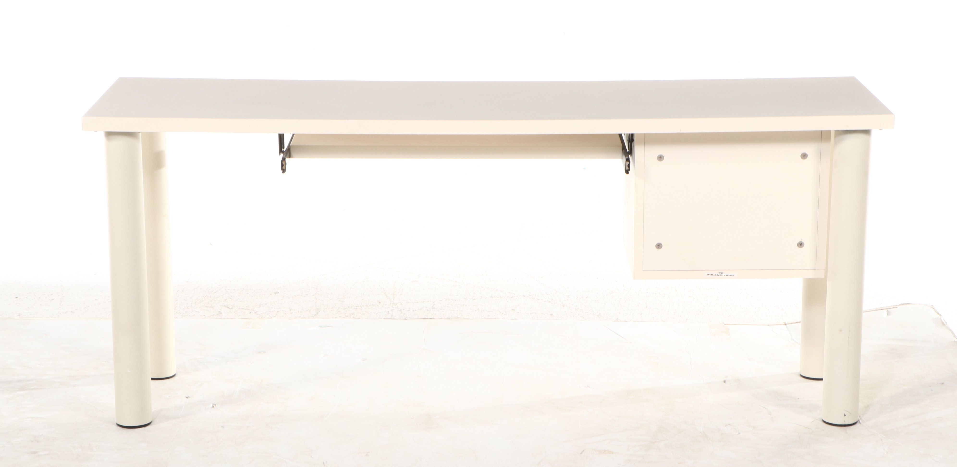 Industrial Style Cream Laminate Computer Desk