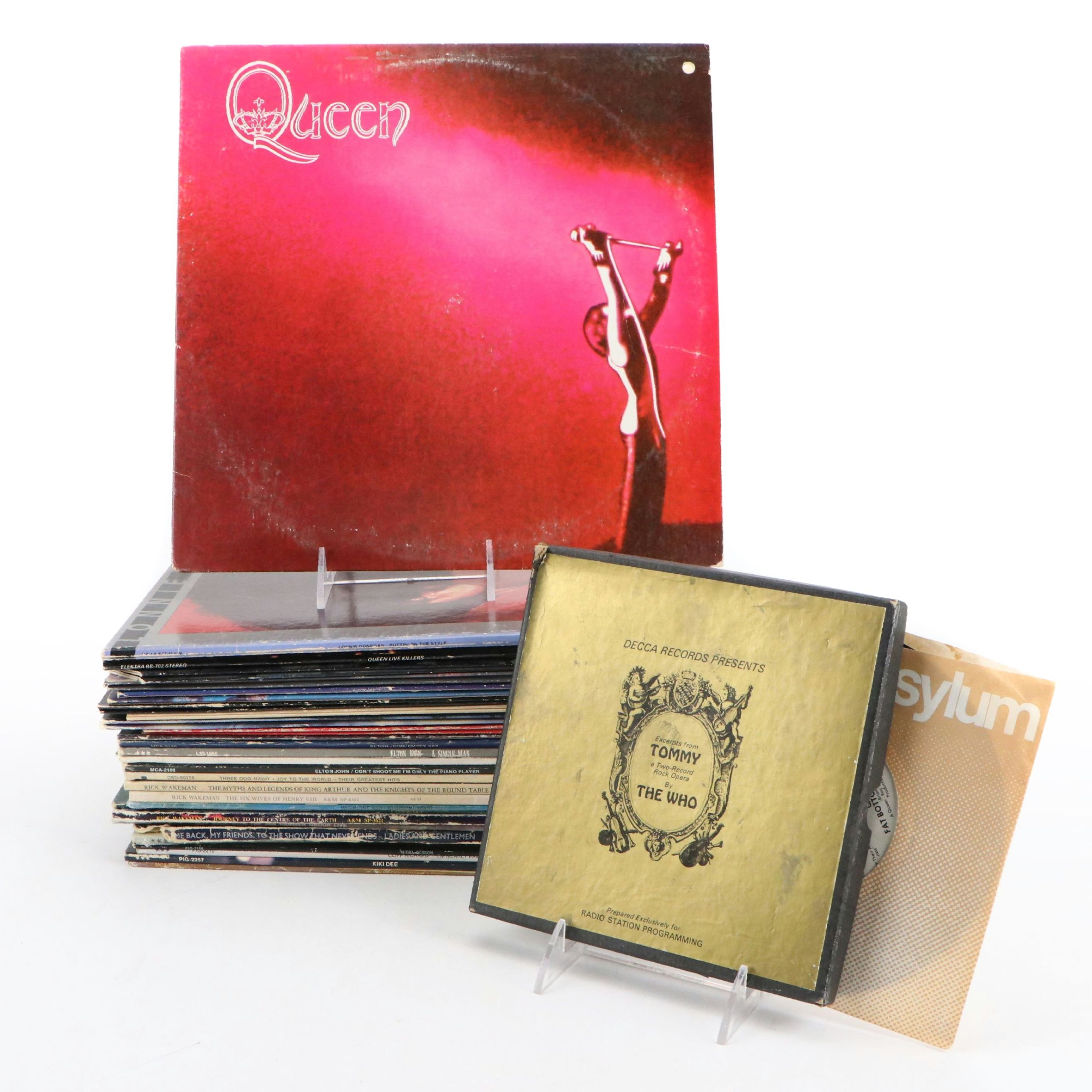 Queen, Elton John, Kiki Dee, and More Vinyl Record Albums