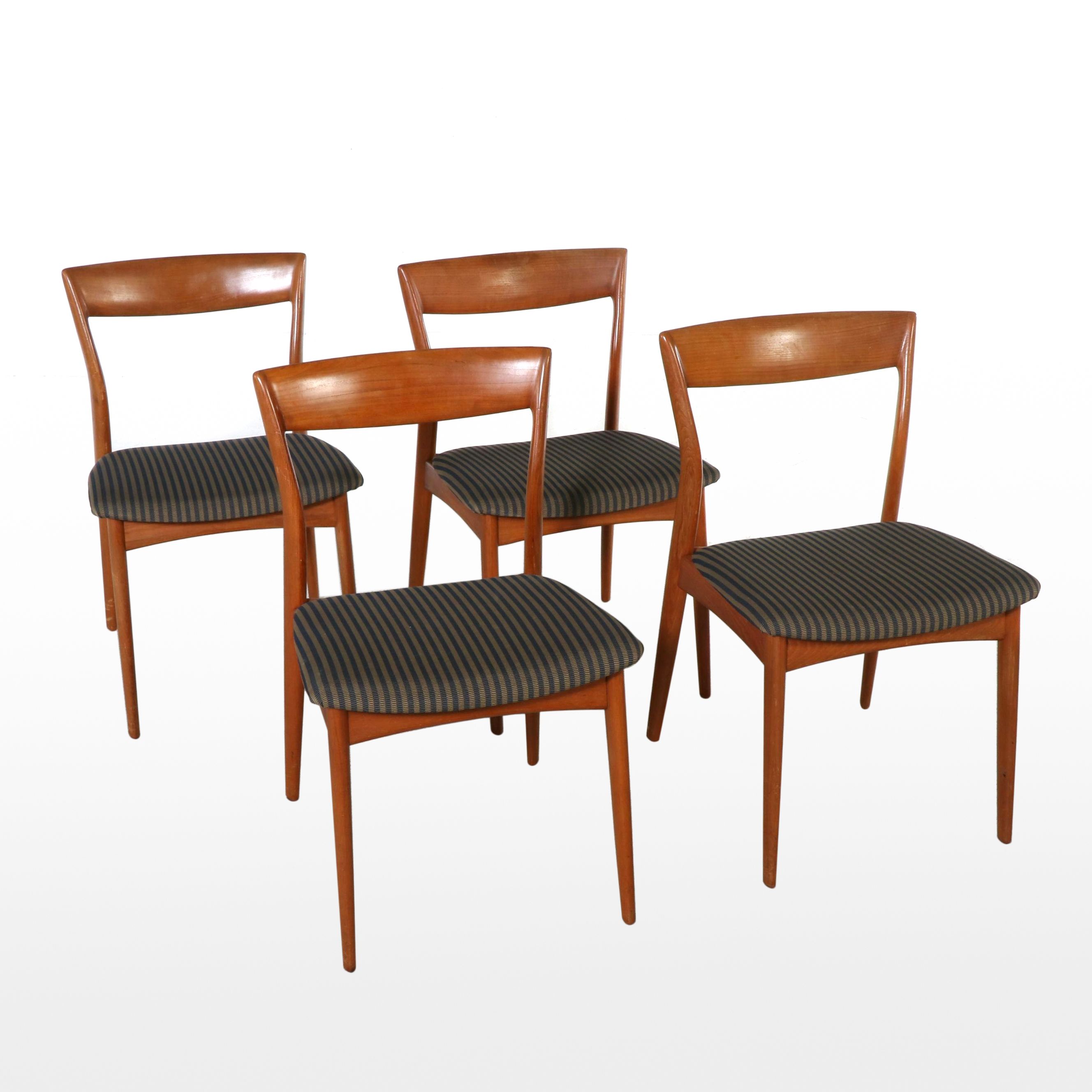 Set of Four Danish Modern Teak Side Chairs