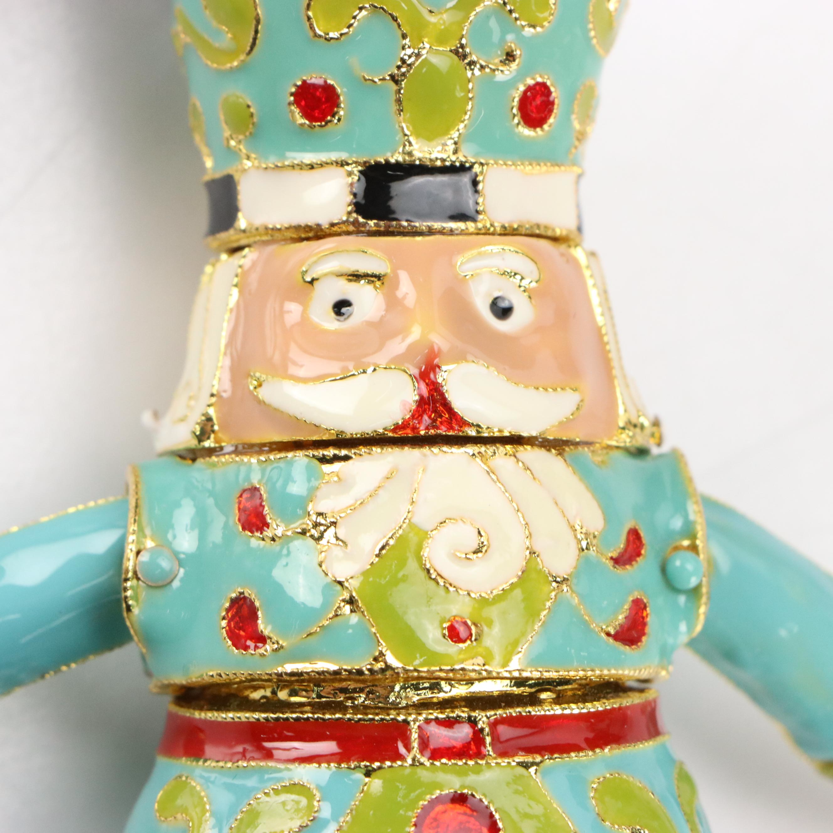 MacKenzie-Childs "The Duke" Nutcracker Ornament with More Table Accessories