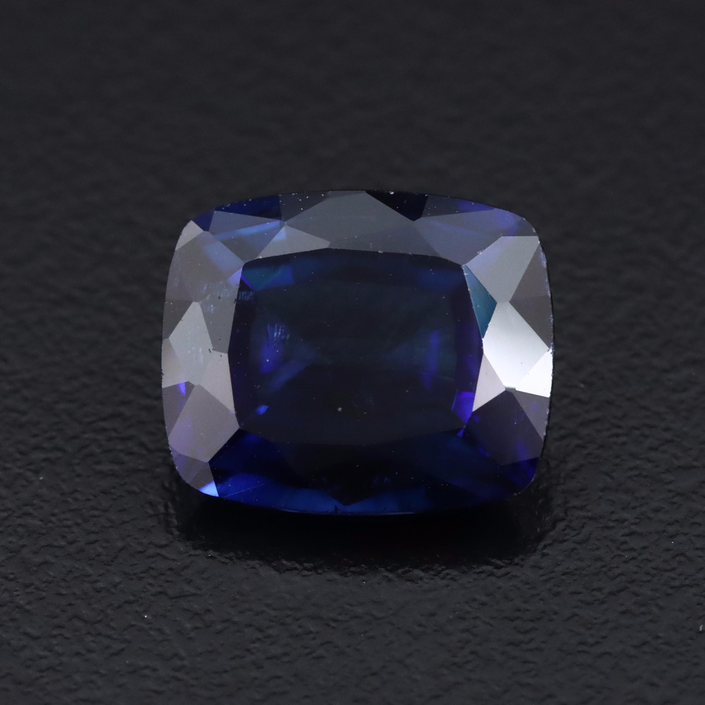 Loose 7.20 CT Lab Grown Sapphire