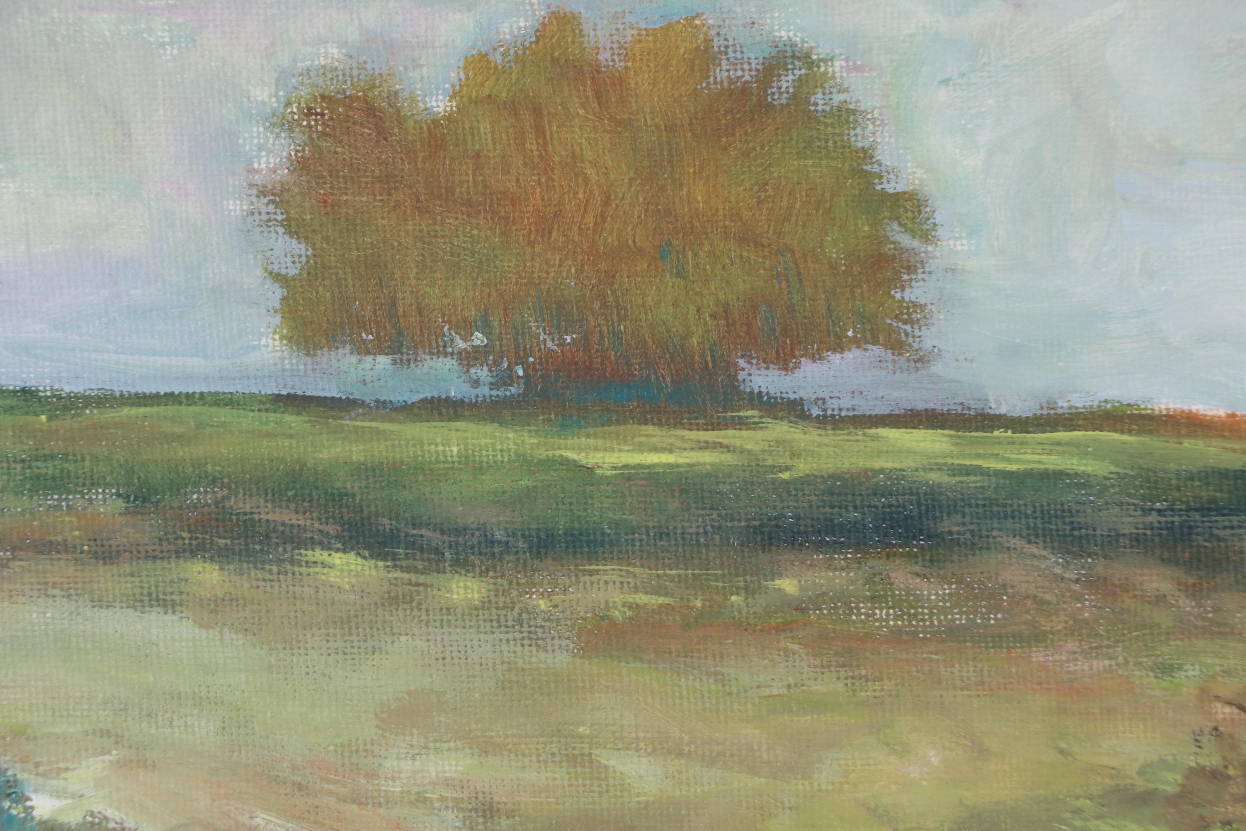 Robert Riddle Baker Landscape Acrylic Painting "Helene," 2024