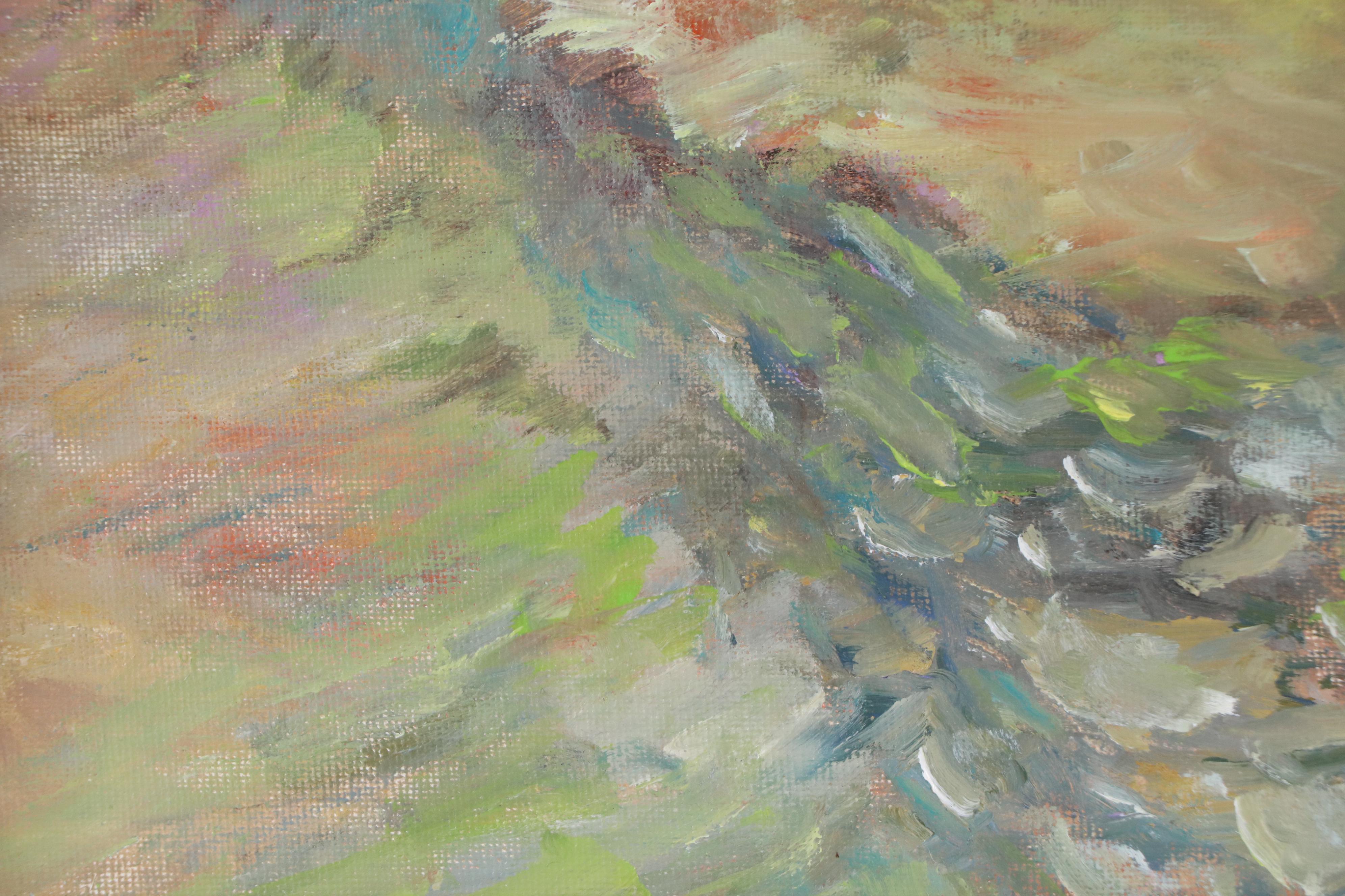 Robert Riddle Baker Landscape Acrylic Painting "Helene," 2024