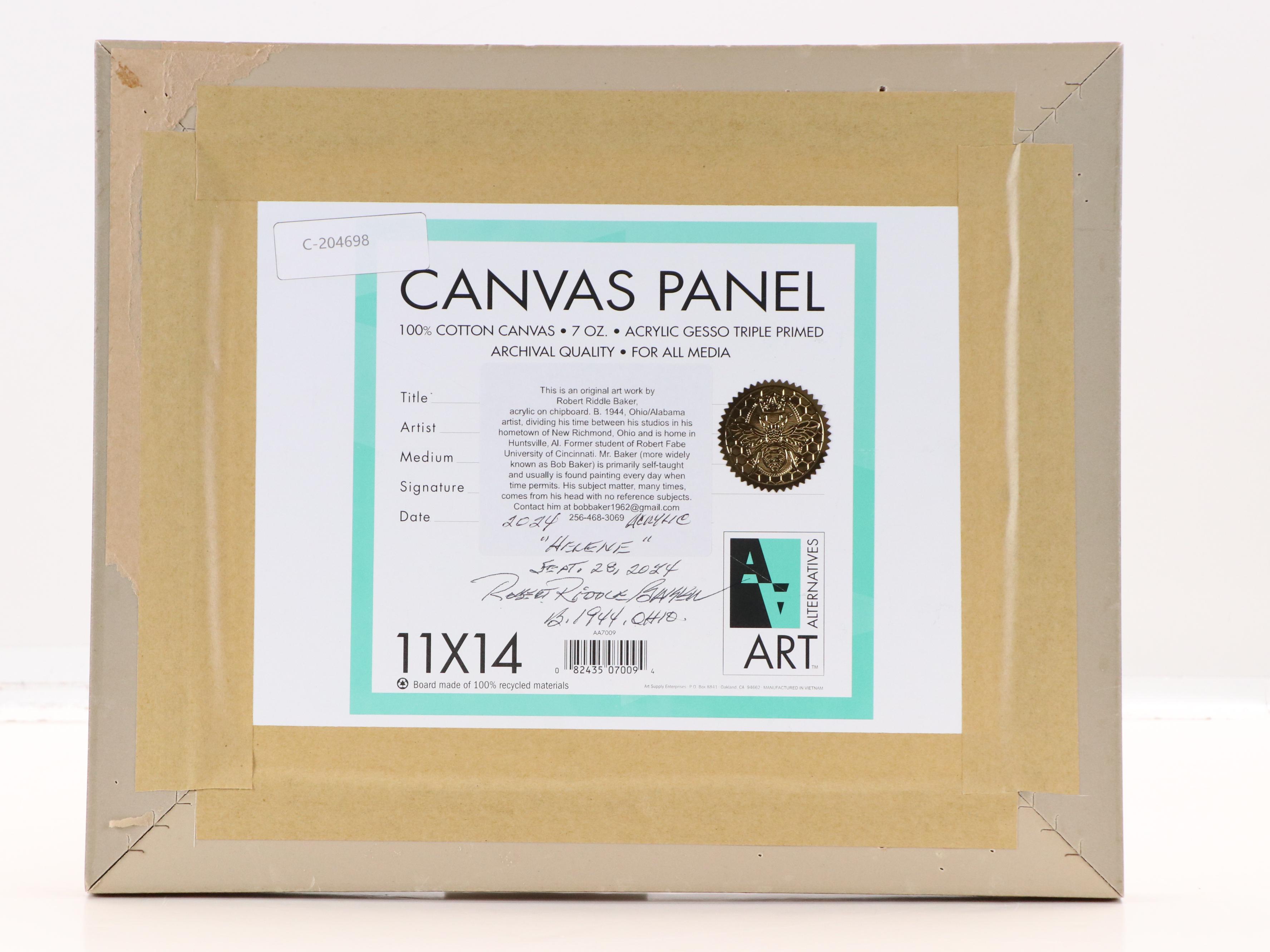 Robert Riddle Baker Landscape Acrylic Painting "Helene," 2024