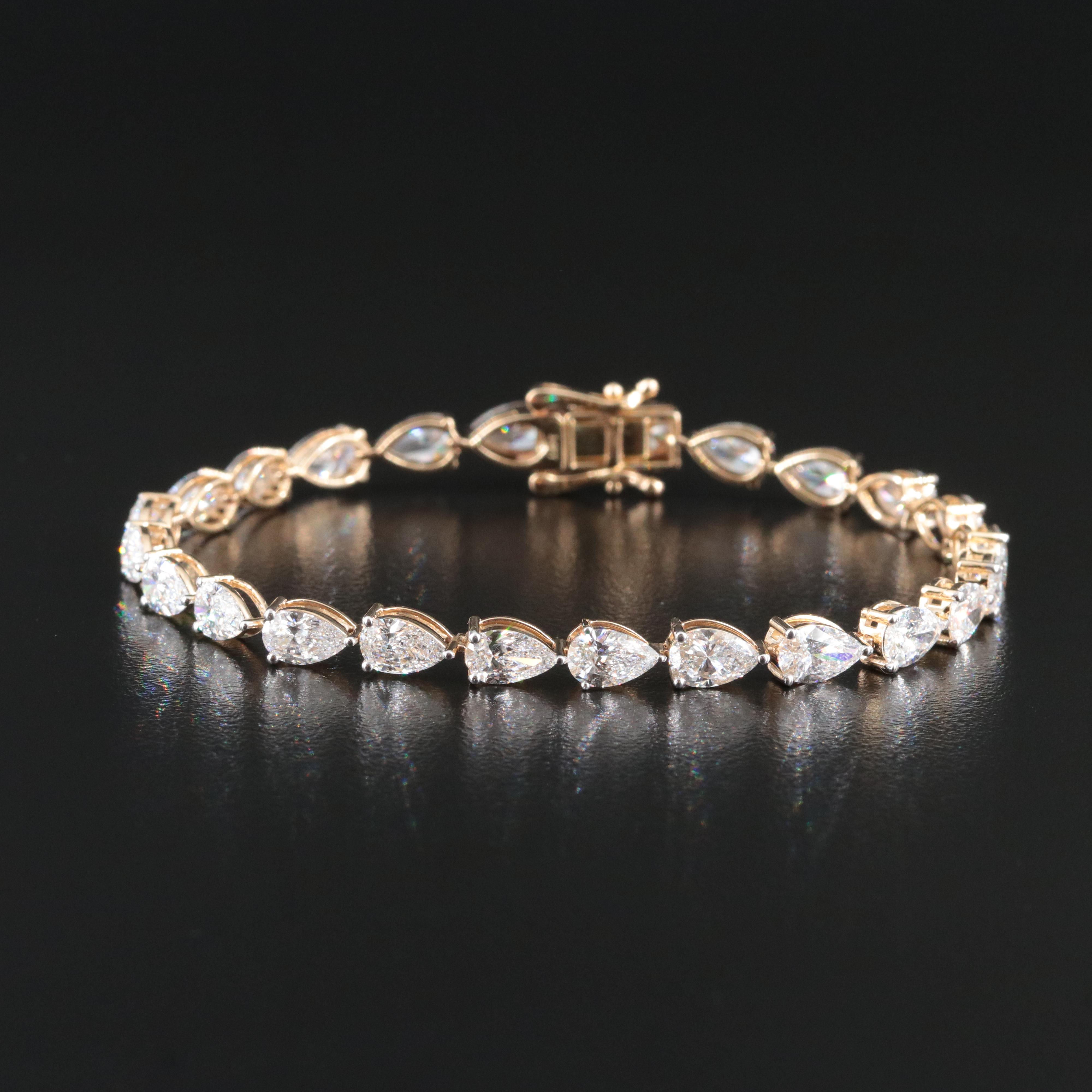14K 10.29 CTW Lab Grown Diamond Bracelet