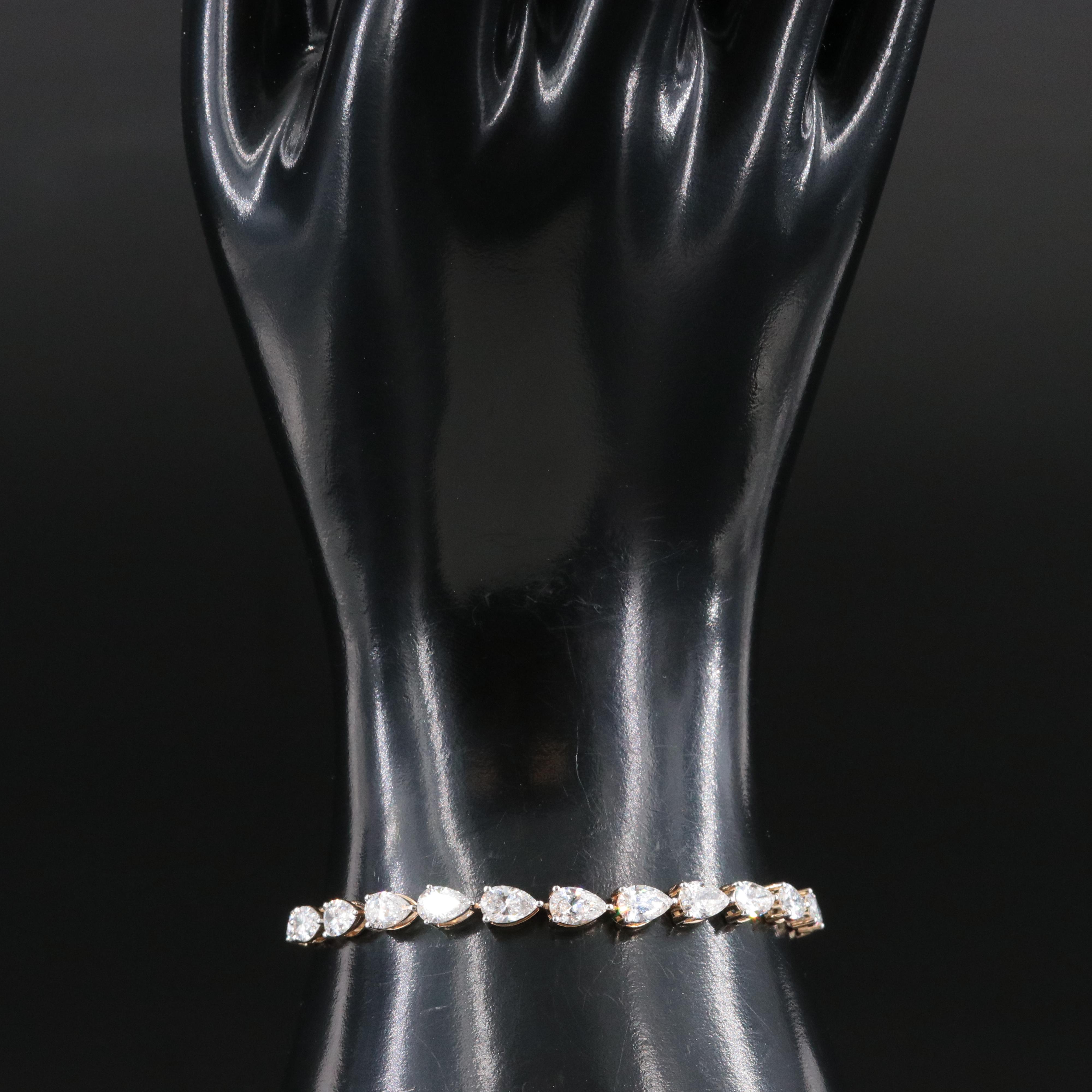 14K 10.29 CTW Lab Grown Diamond Bracelet