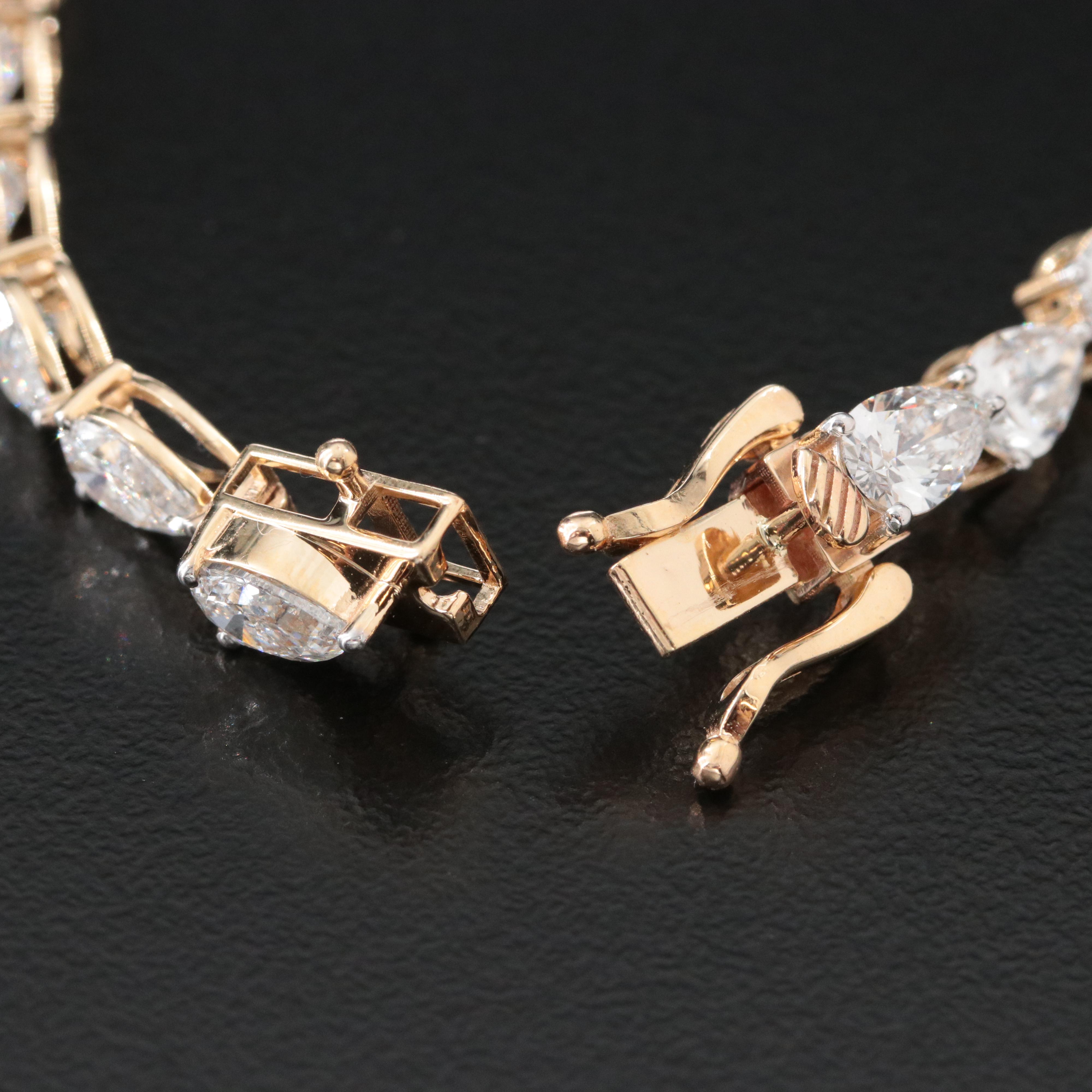 14K 10.29 CTW Lab Grown Diamond Bracelet