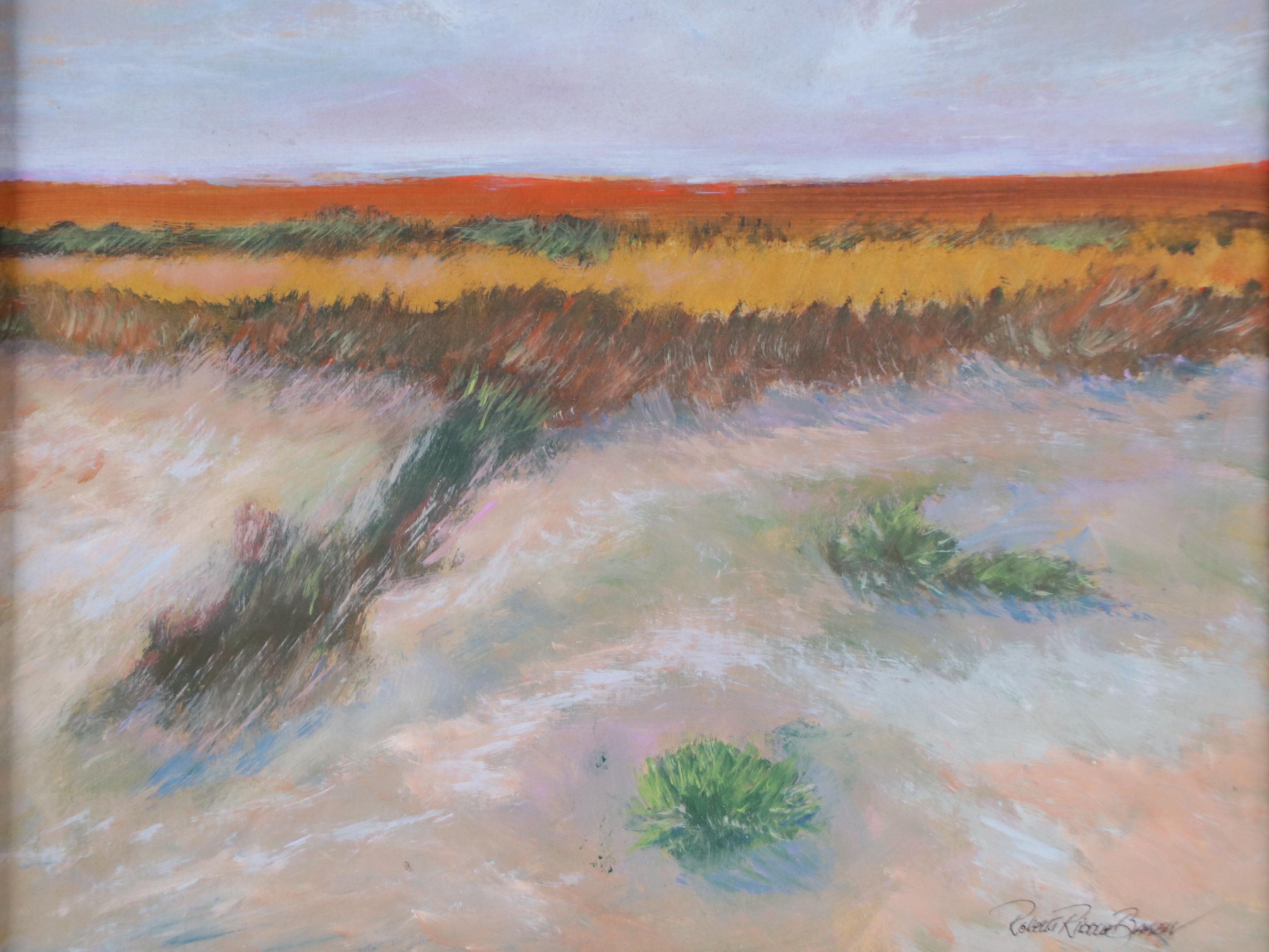 Robert Riddle Baker Landscape Acrylic Painting "Wind and Sand," 2025