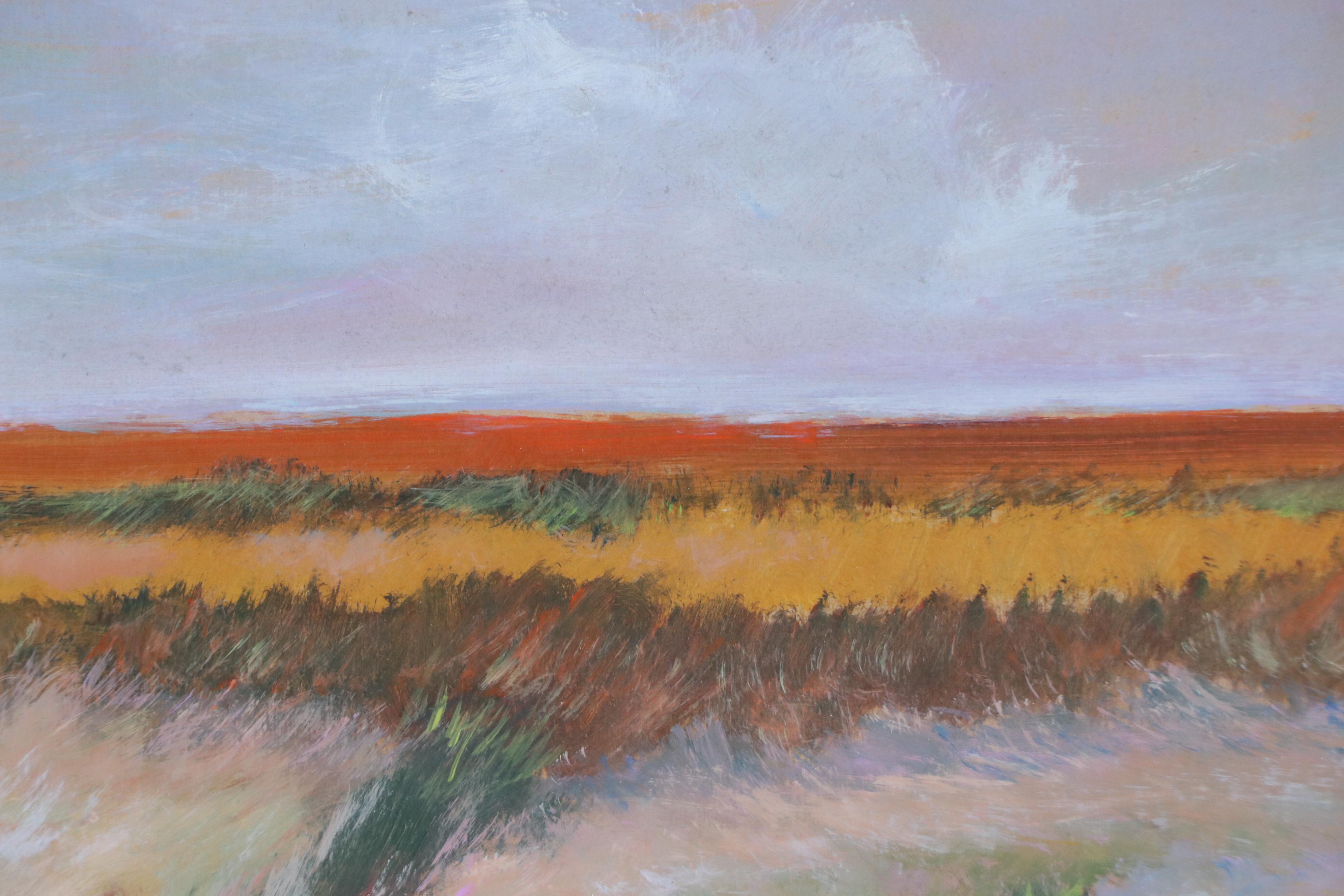 Robert Riddle Baker Landscape Acrylic Painting "Wind and Sand," 2025