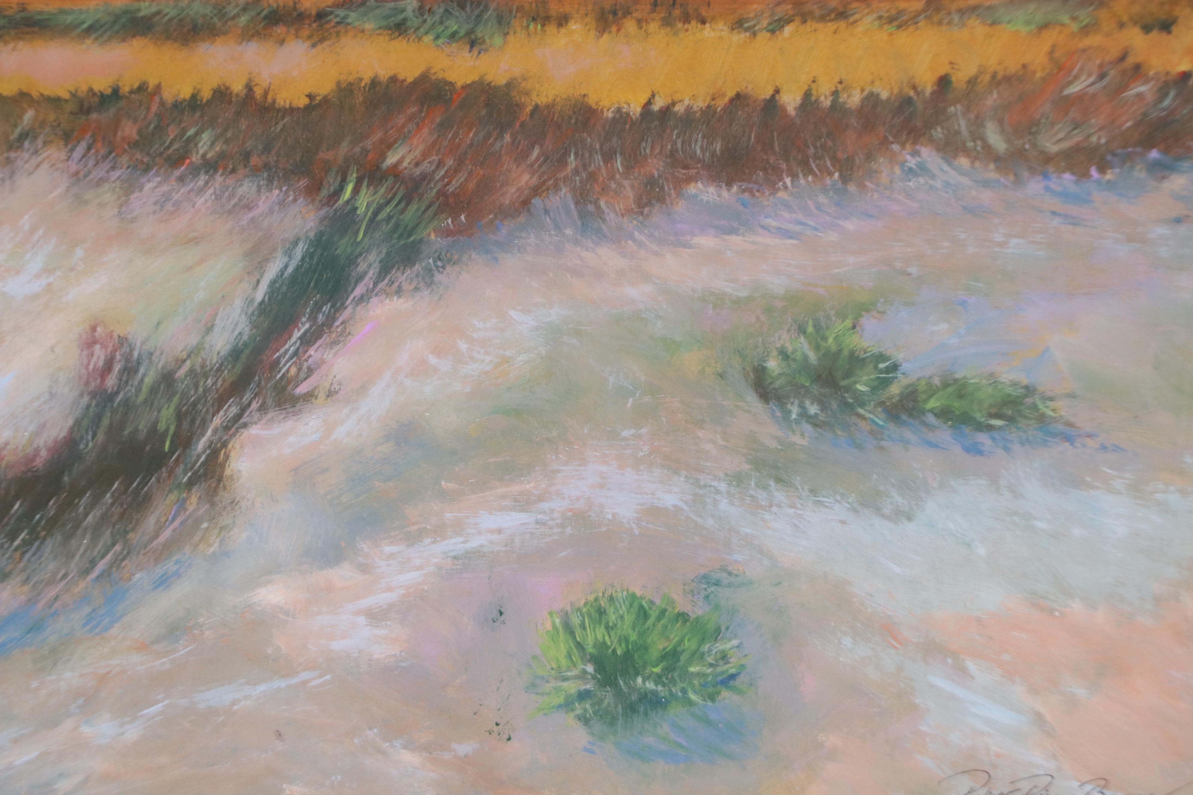 Robert Riddle Baker Landscape Acrylic Painting "Wind and Sand," 2025