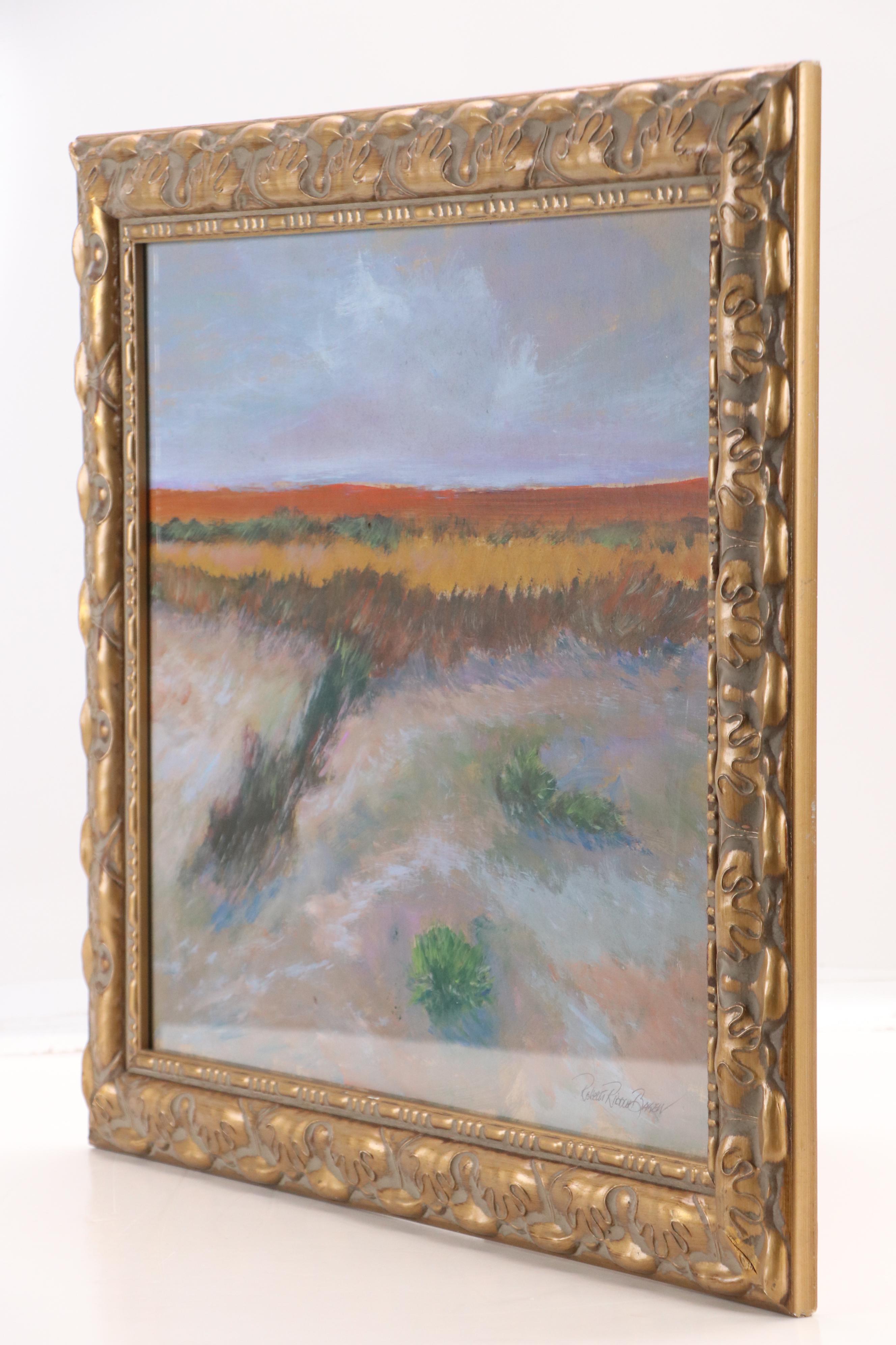 Robert Riddle Baker Landscape Acrylic Painting "Wind and Sand," 2025