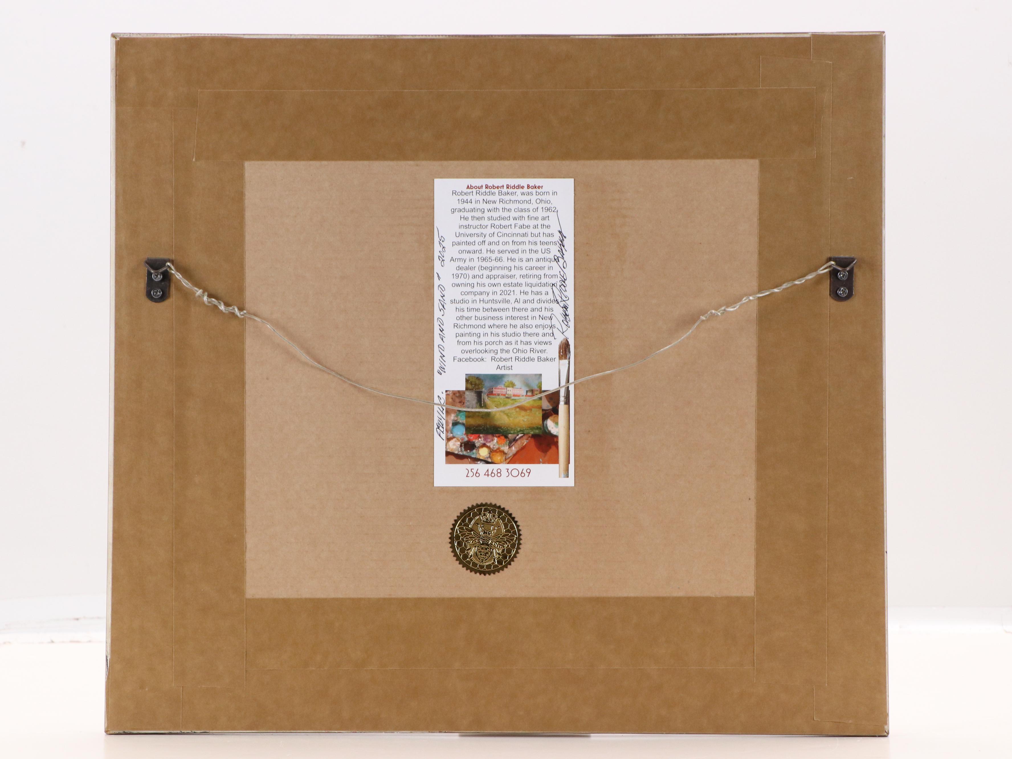 Robert Riddle Baker Landscape Acrylic Painting "Wind and Sand," 2025