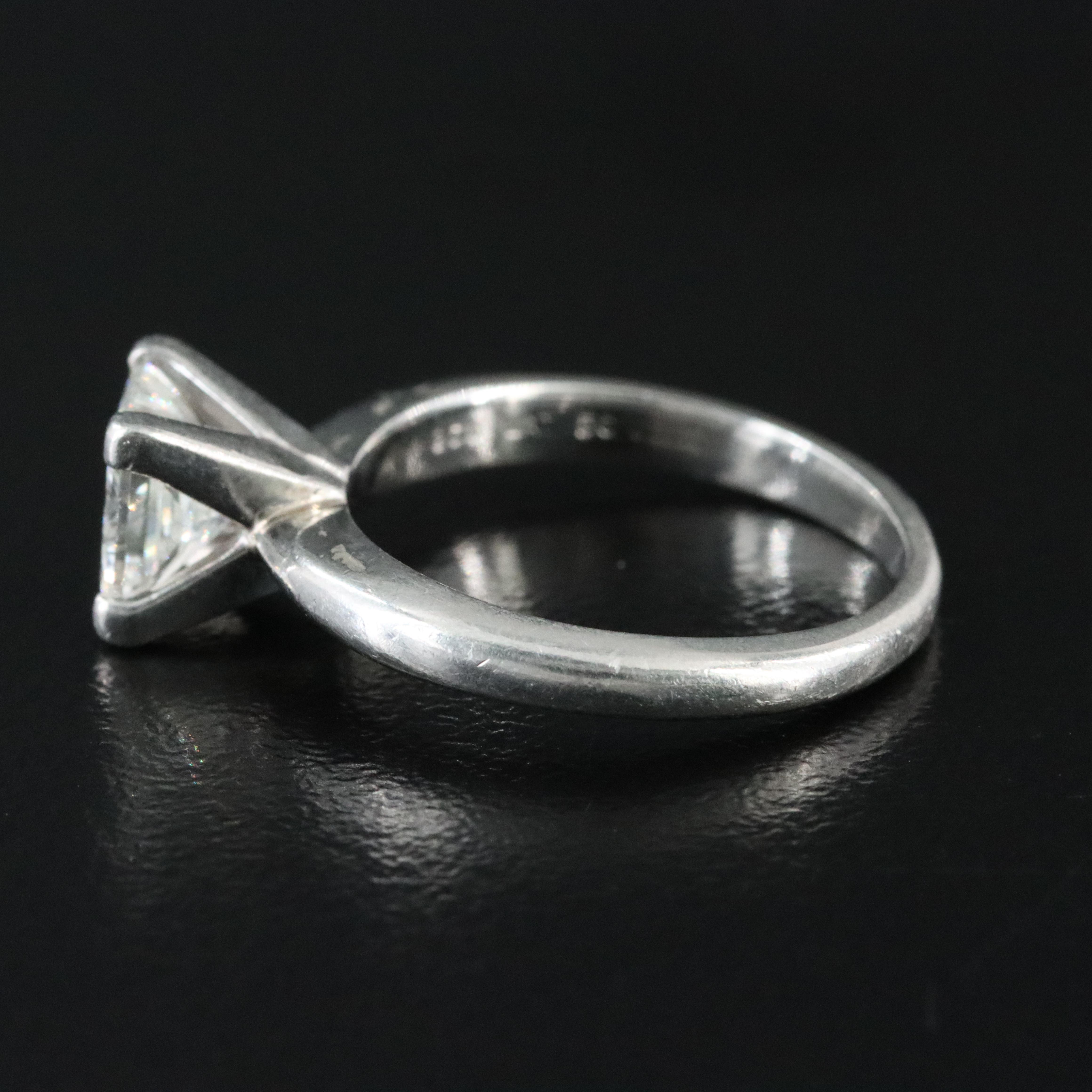 Platinum 1.01 CT Diamond Solitaire Ring