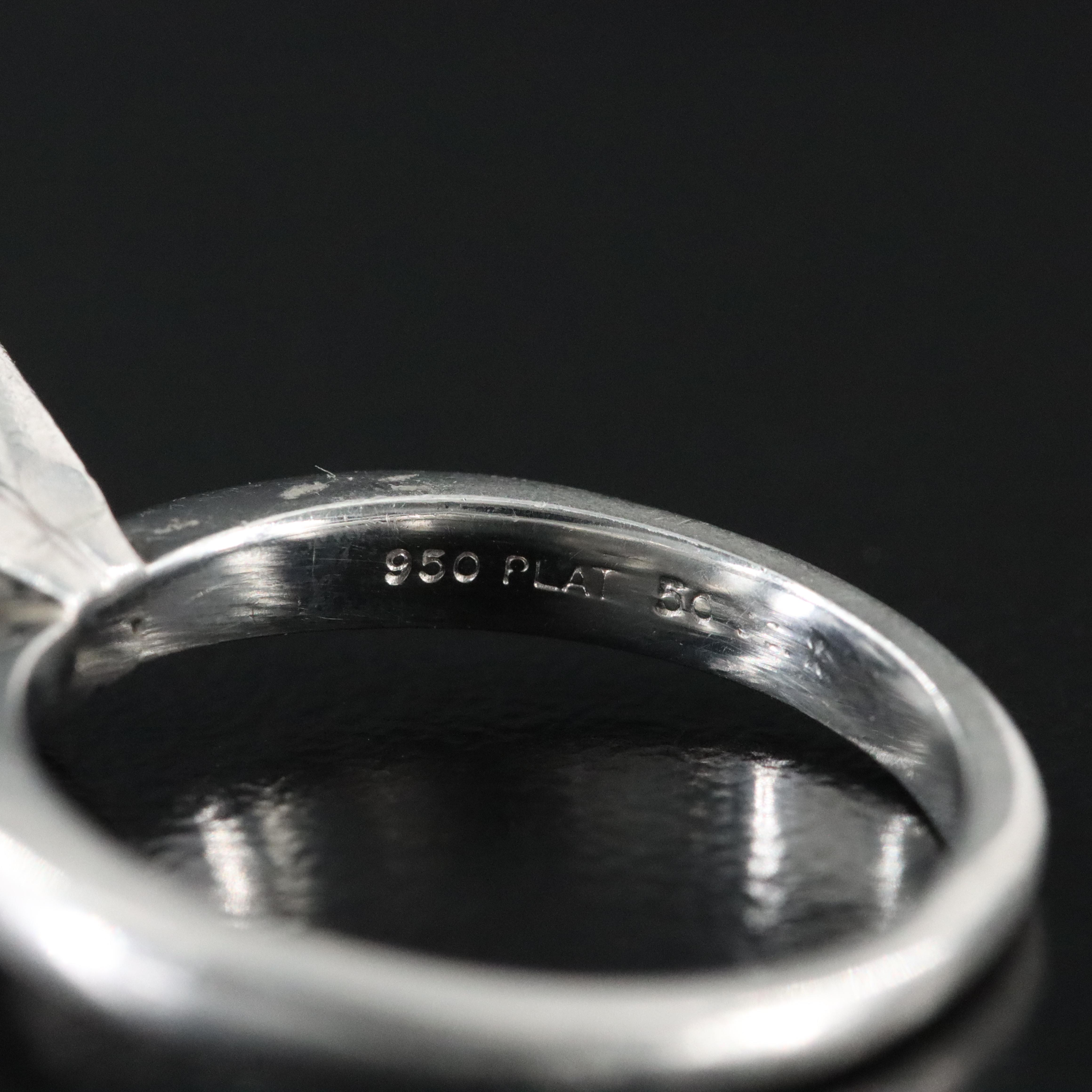 Platinum 1.01 CT Diamond Solitaire Ring