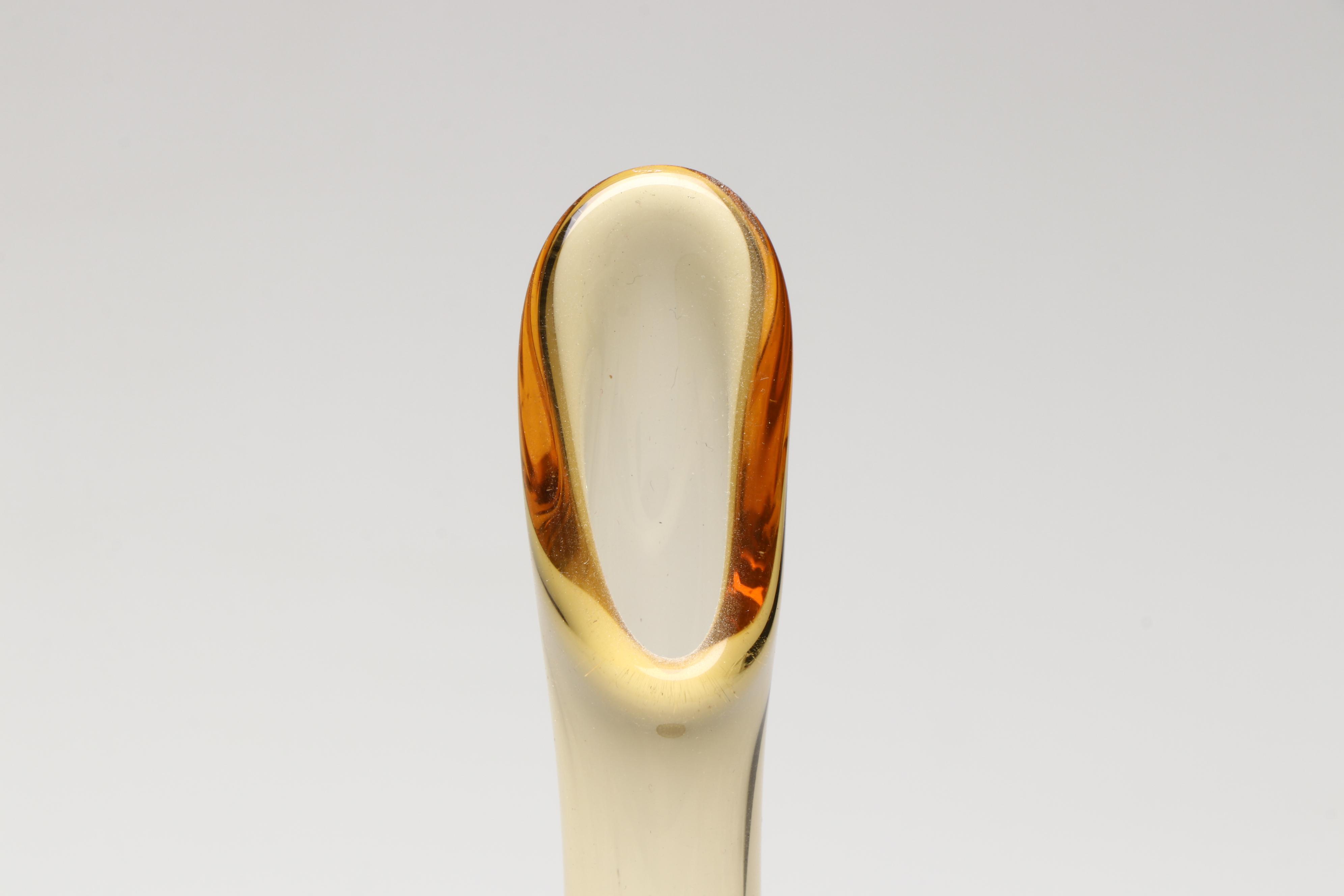 MCM Blenko "Amberina" and Fenton Swung Vases