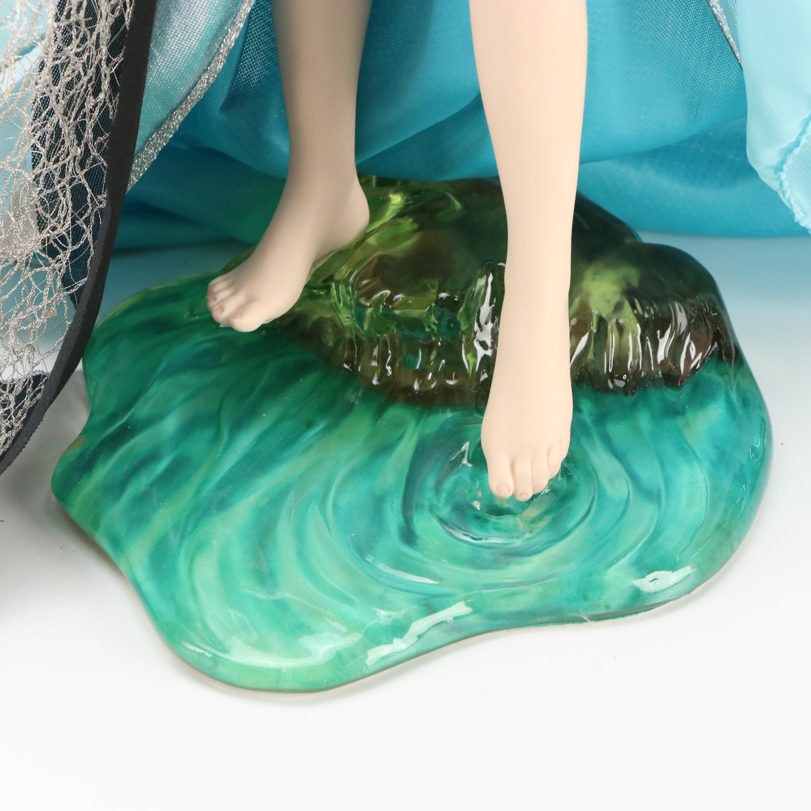 Franklin Mint "Lady of the Lake" Camelot Doll with More Porcelain Dolls