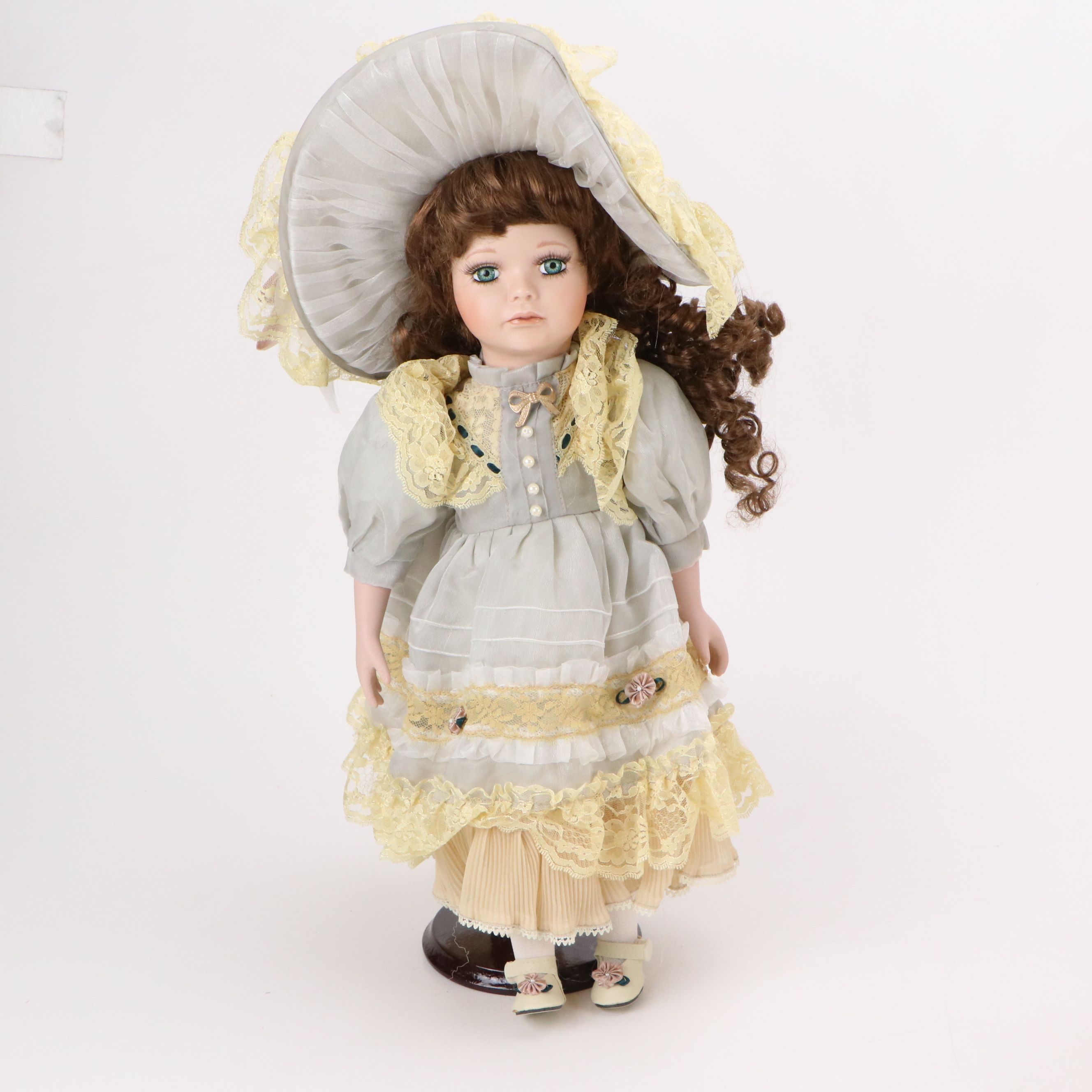 Show Stoppers Hand-Painted "Rose Marie" Doll with More Porcelain Dolls
