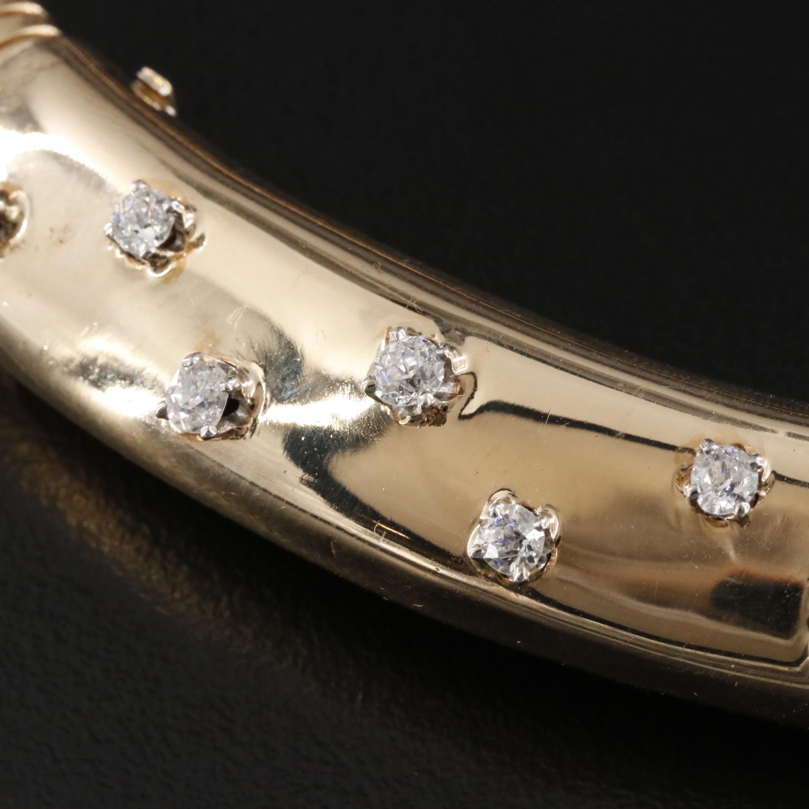 Retro 14K 0.58 CTW Diamond Tubogas Necklace