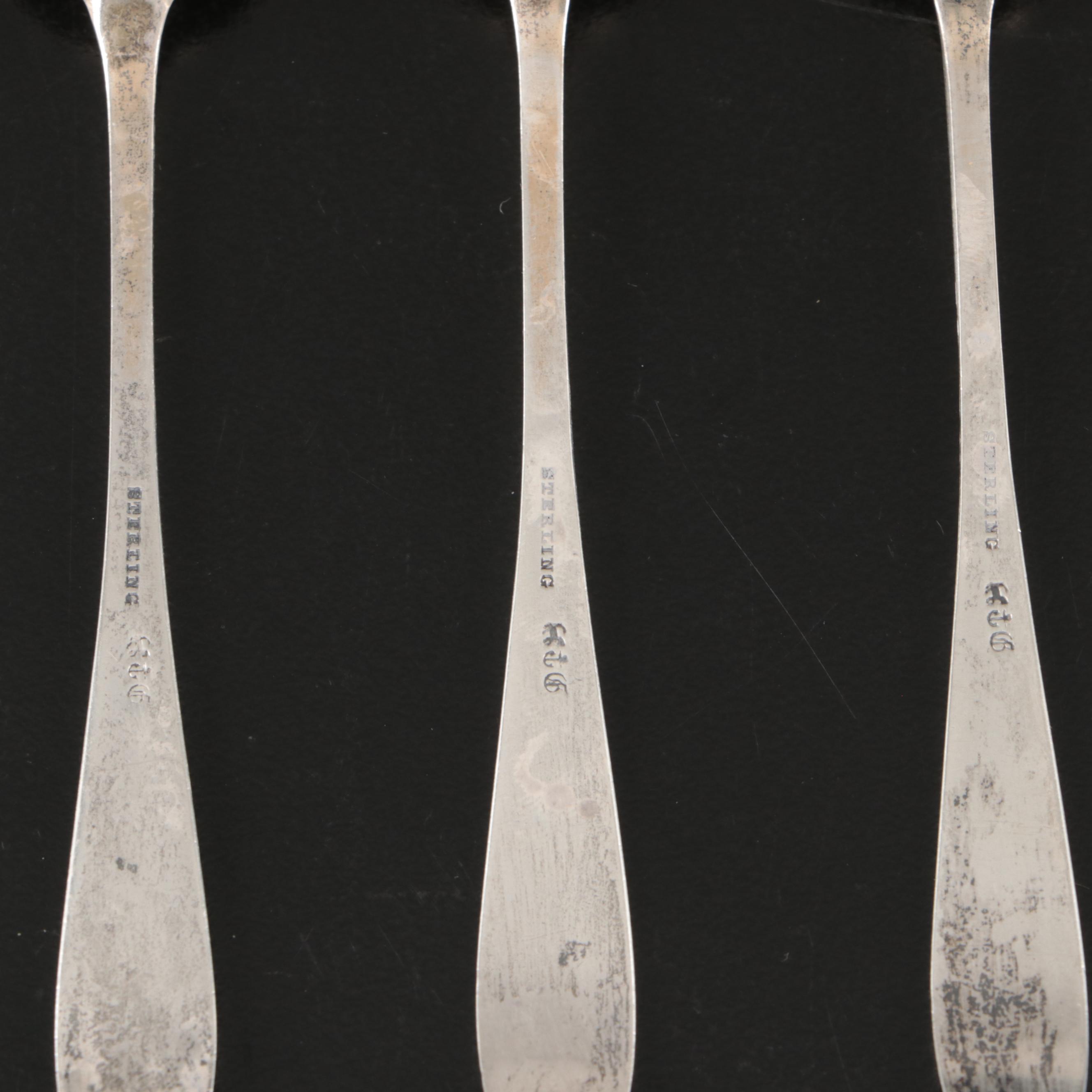 Gorham Sterling Silver Spoons, Other Sterling Silver and Silver Plate Tableware