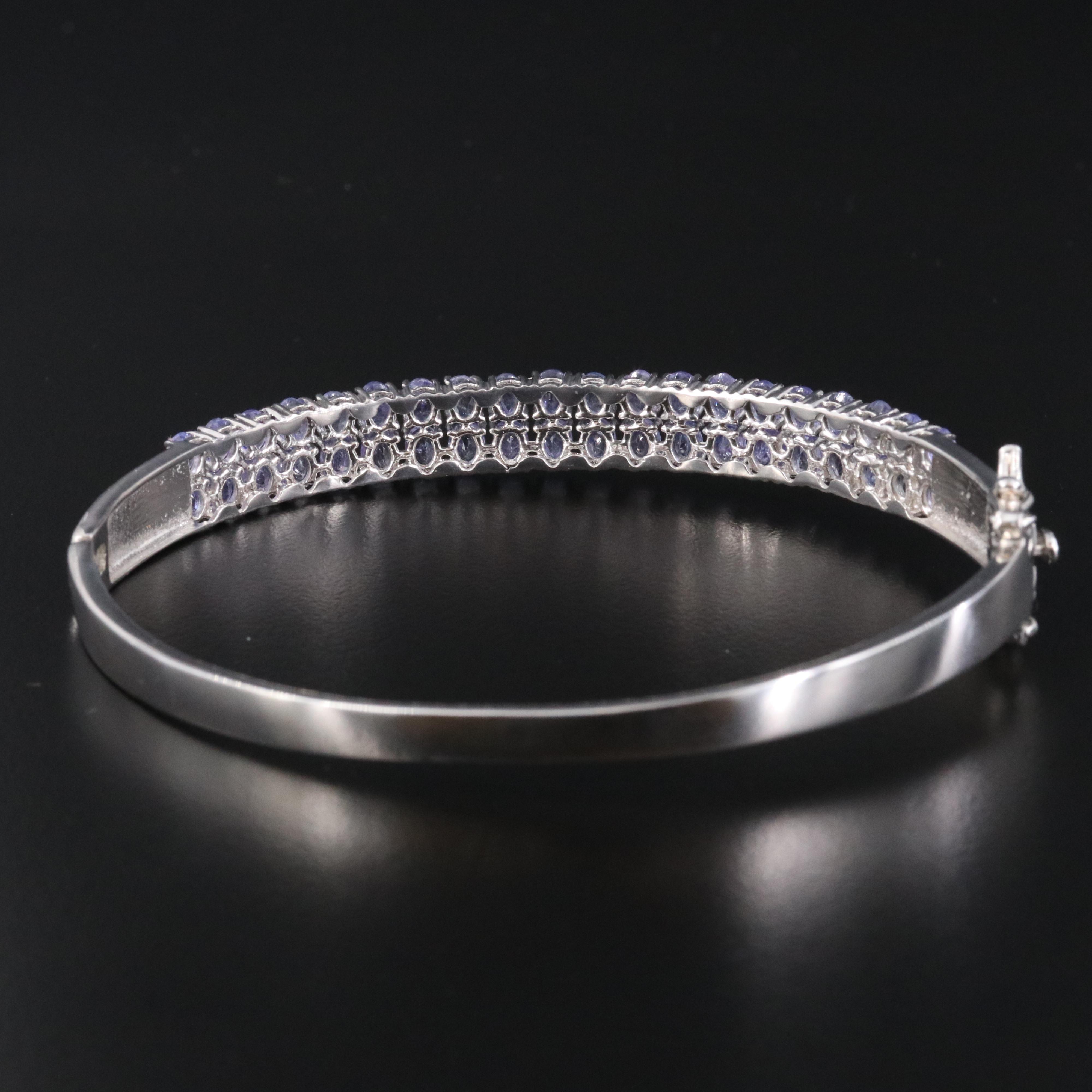 Sterling Tanzanite Bangle