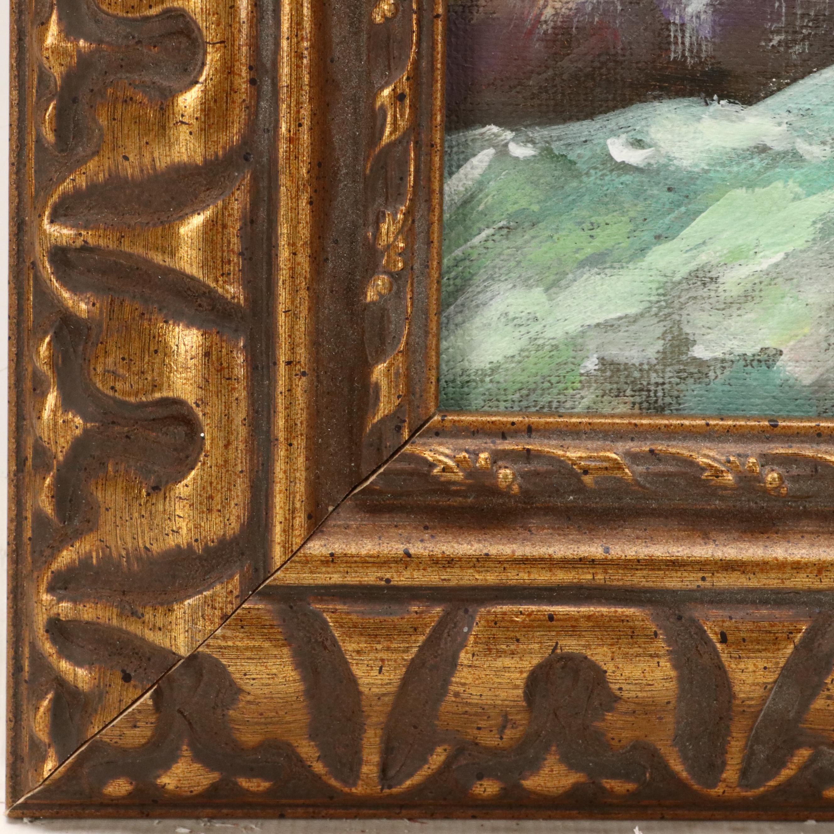 Robert Riddle Baker Coastal Acrylic Painting, 2022