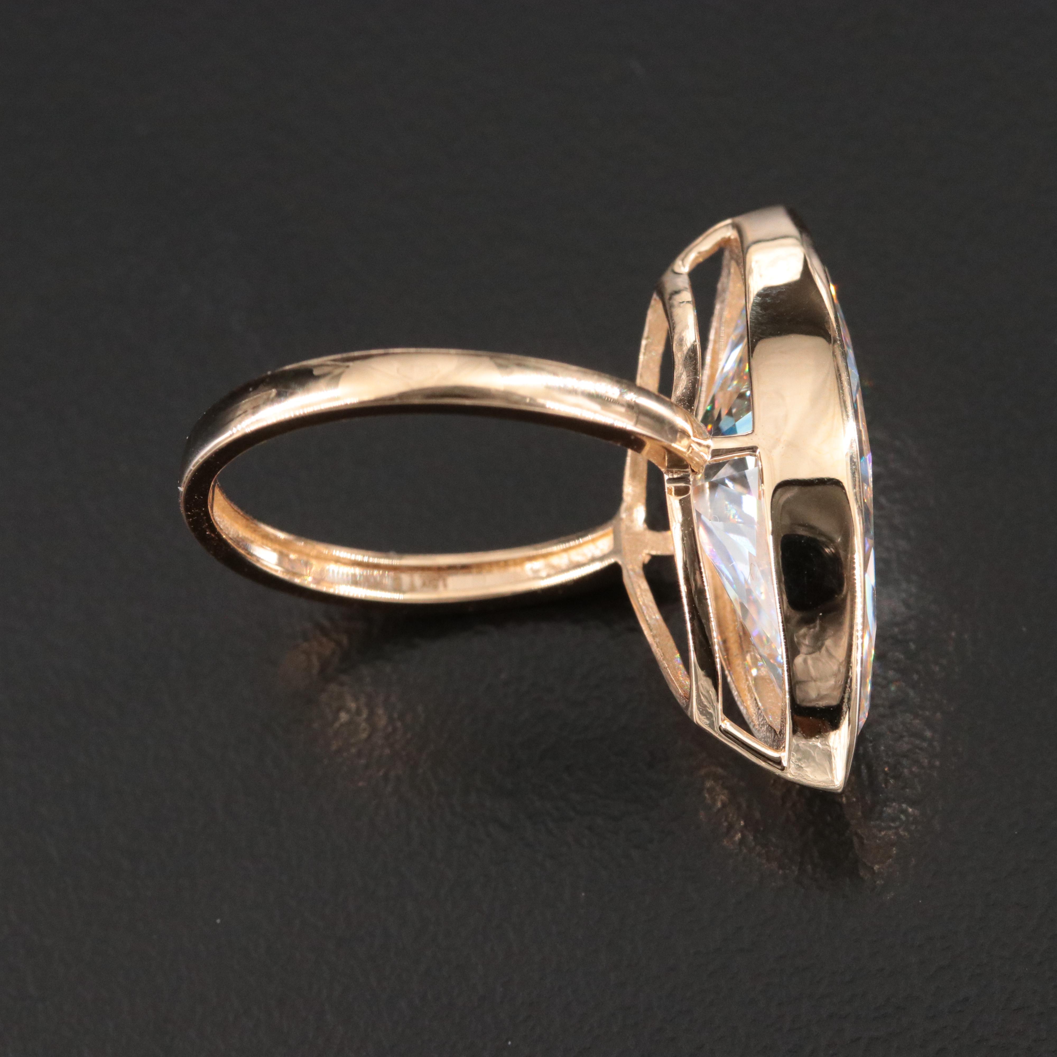 18K 8.20 CT Lab Grown Diamond Solitaire Ring with IGI Report