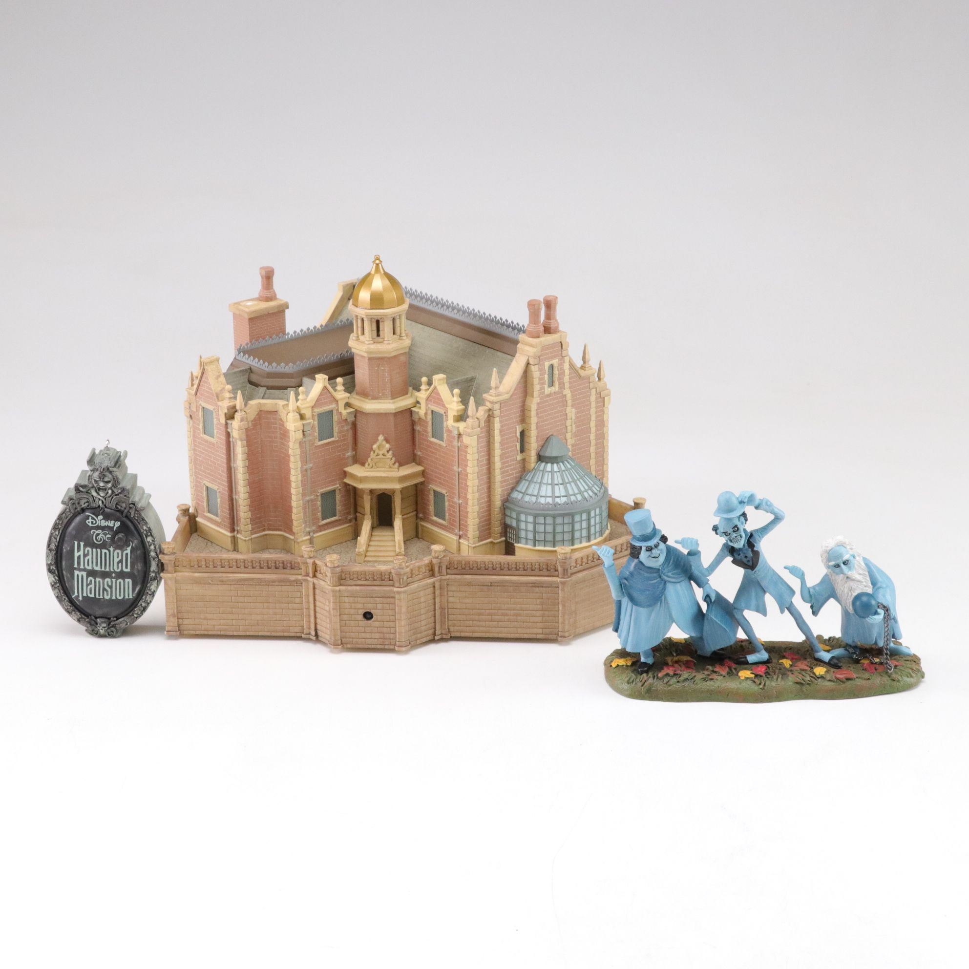 "The Haunted Mansion" Tree Topper and Dept. 56 "Beware of Hitch Hikers"
