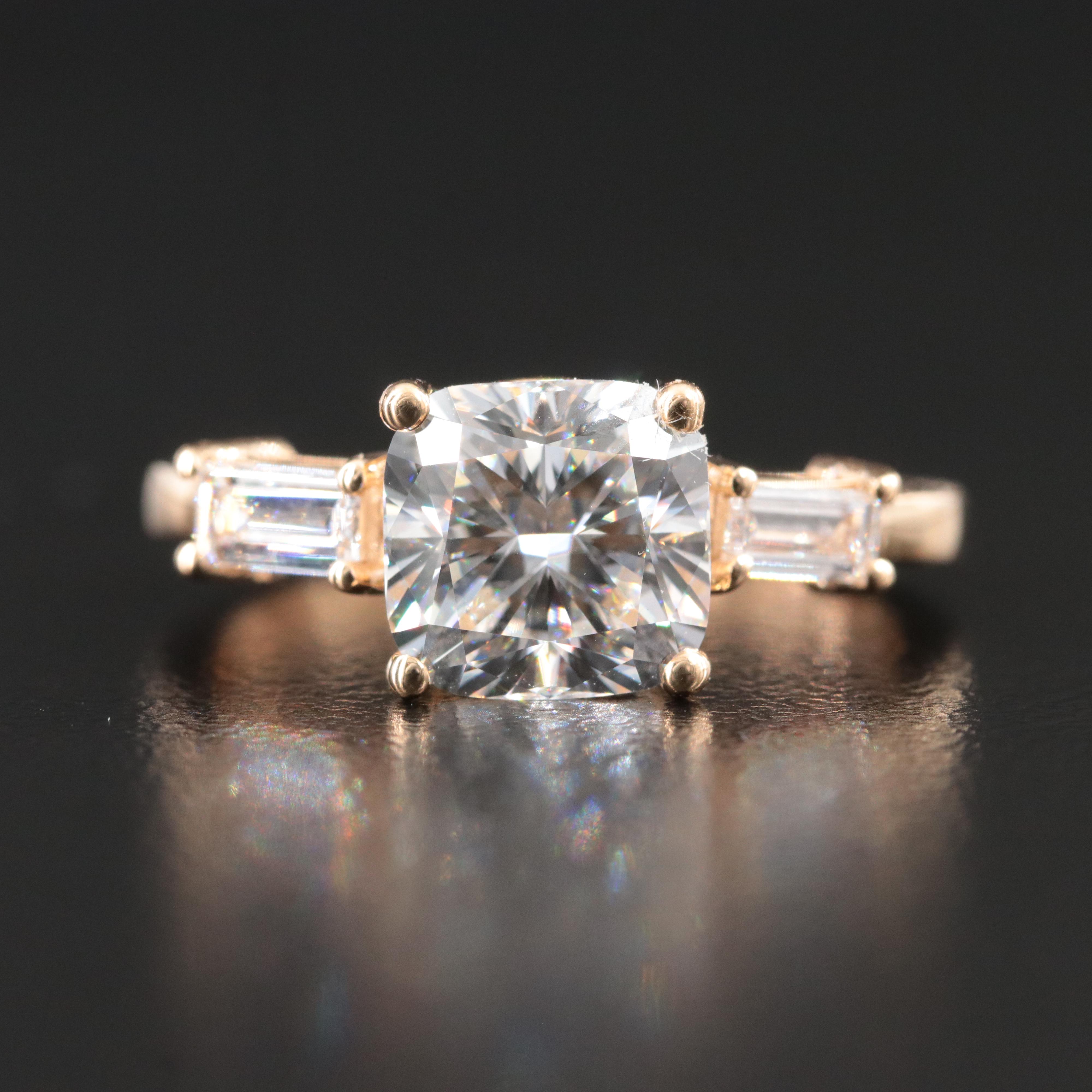 18K 2.28 CTW Lab Grown Diamond Ring with IGI Report