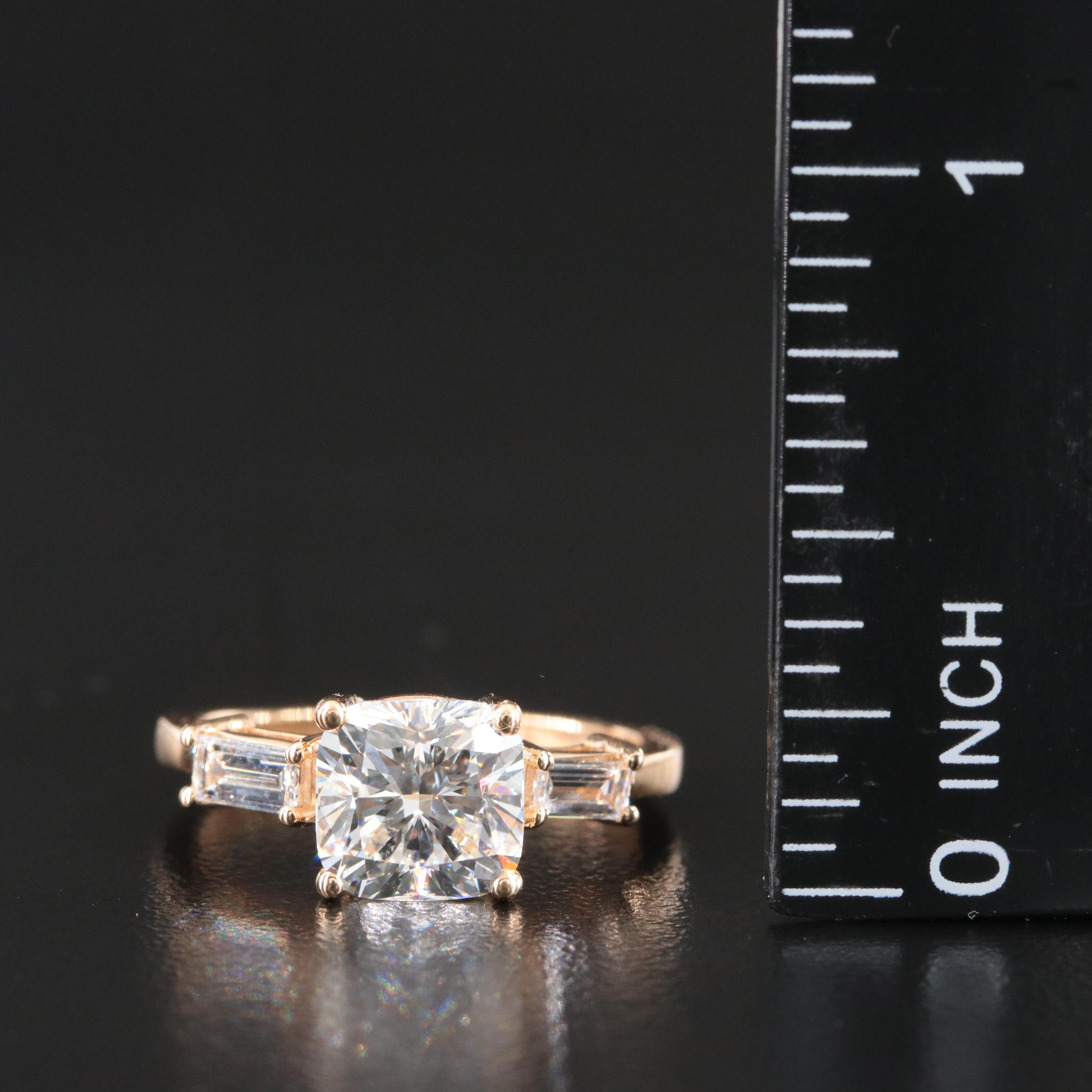 18K 2.28 CTW Lab Grown Diamond Ring with IGI Report