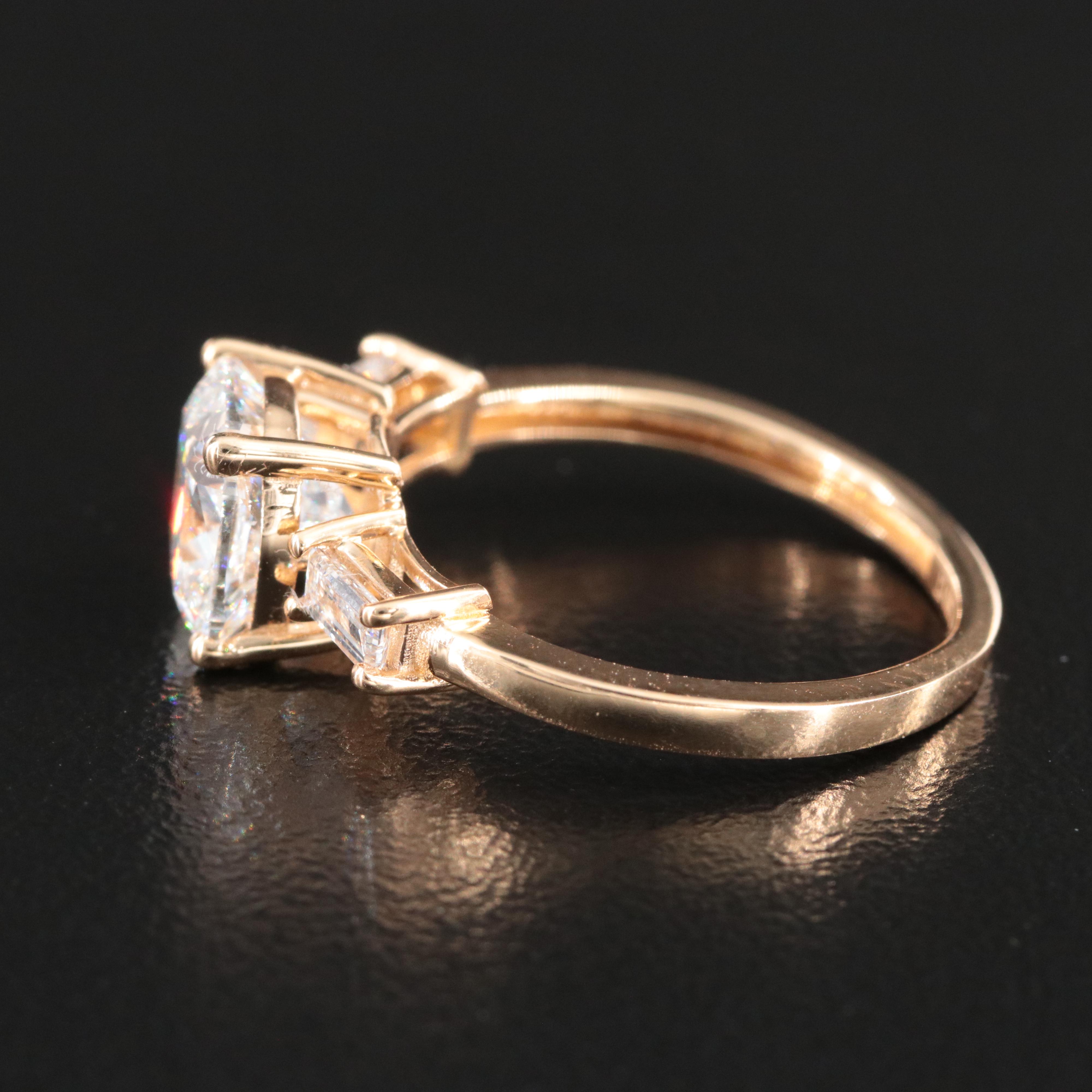 18K 2.28 CTW Lab Grown Diamond Ring with IGI Report