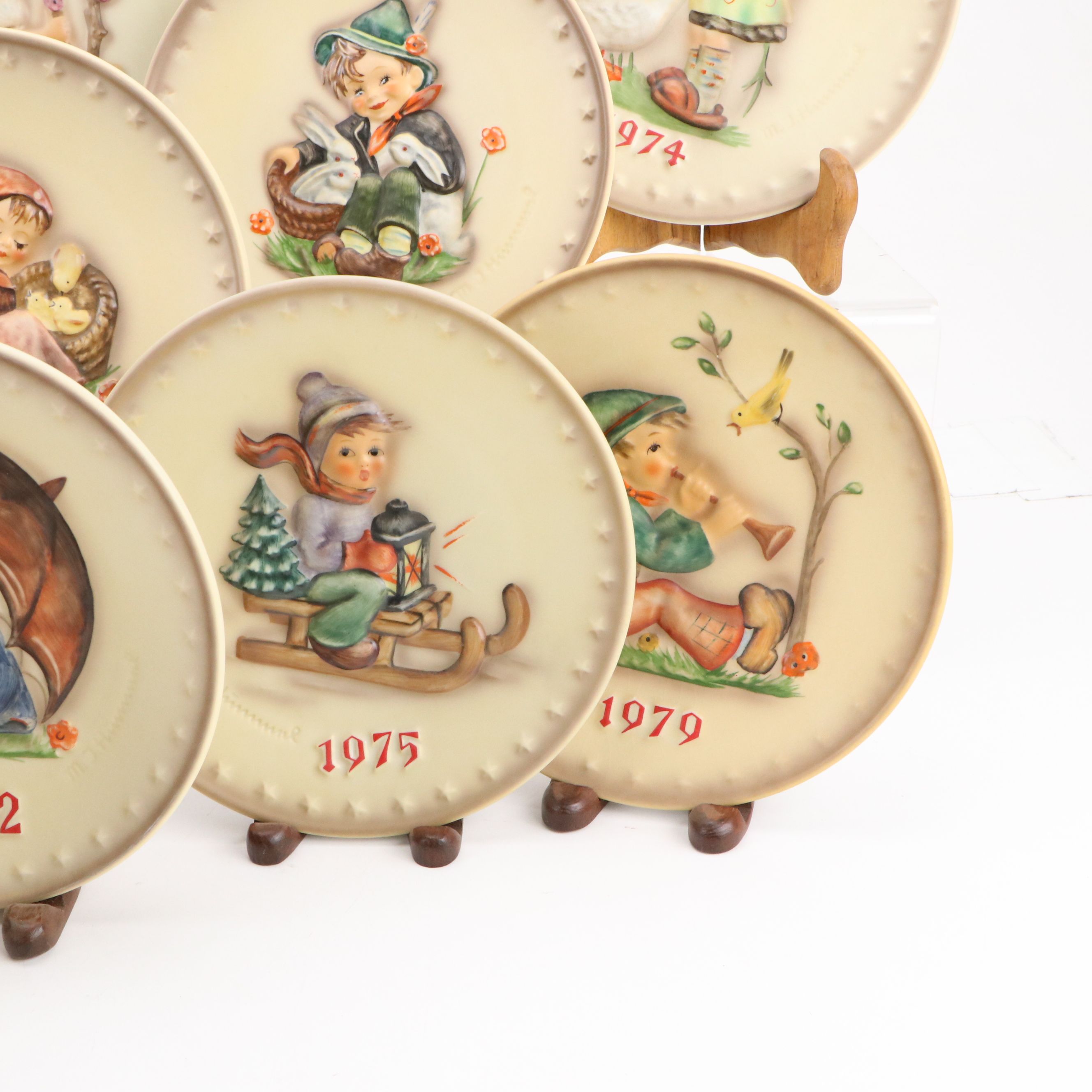 Goebel Porcelain Anniversary Plate Collection, Late 20th Century