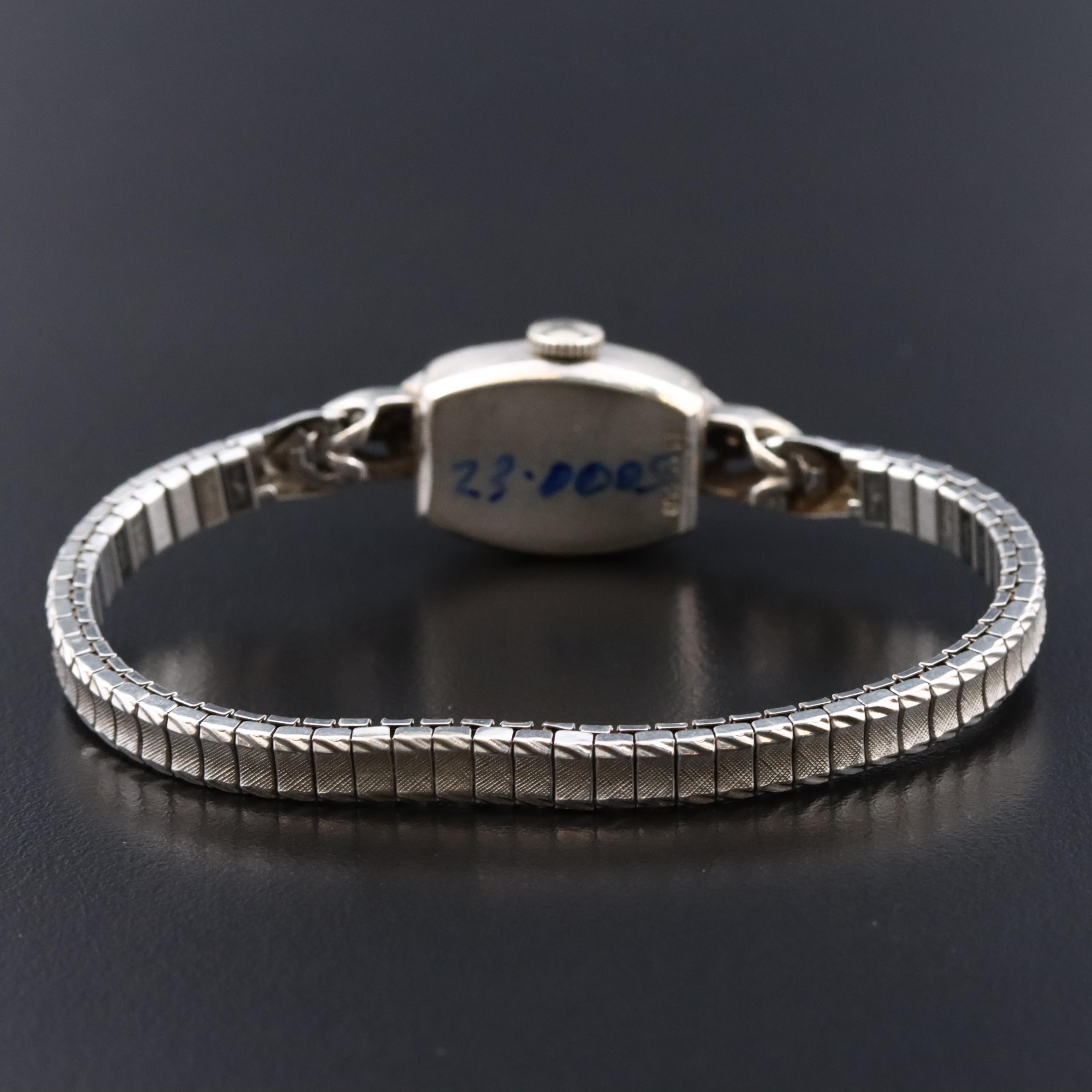 Hamilton 14K Diamond Stem Wind Watch