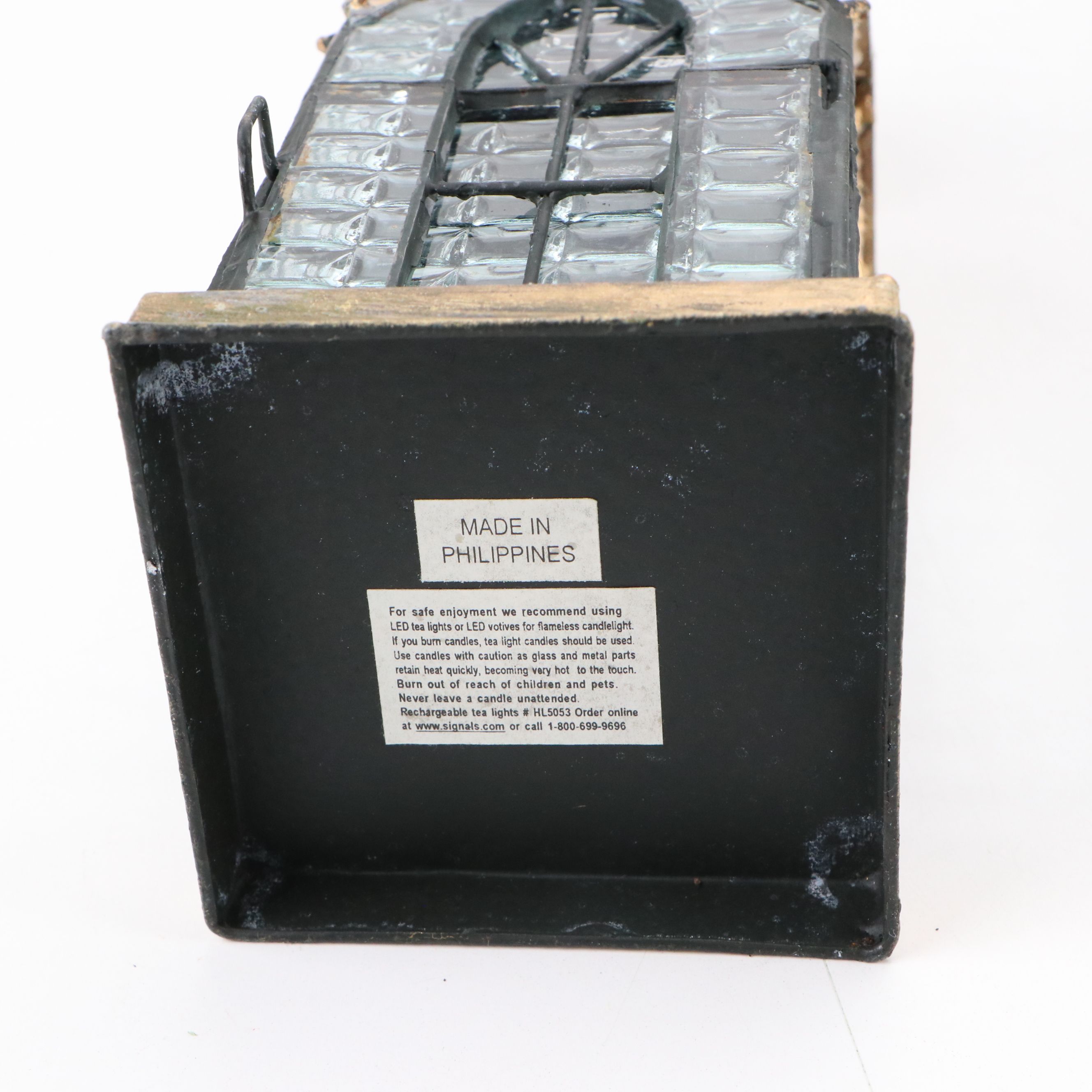 Gothic Style Metal and Glass Cupola and Spire Votive Lanterns