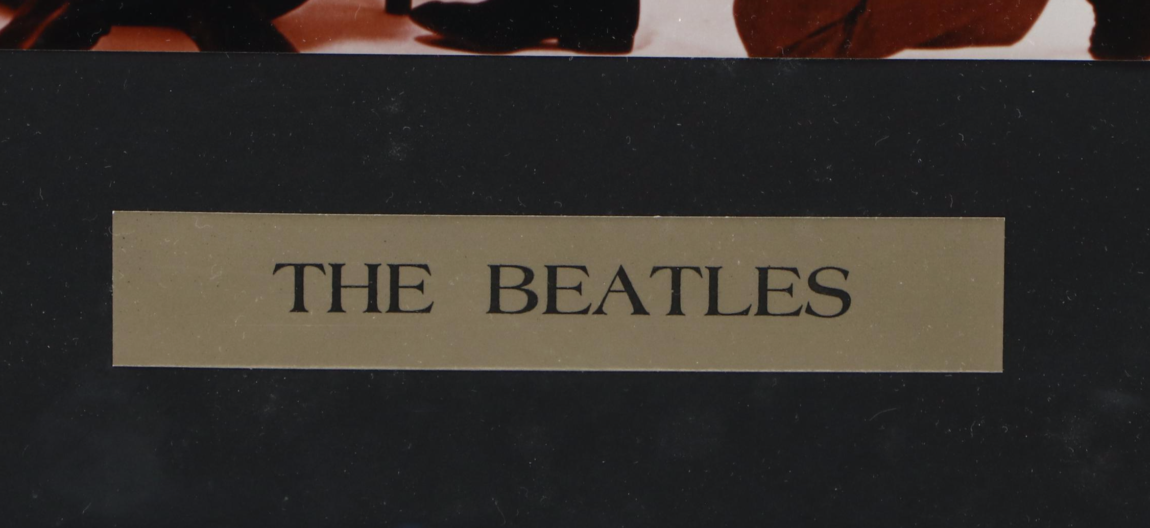 The Beatles Wall Hanging Including Photograph and Trading Cards