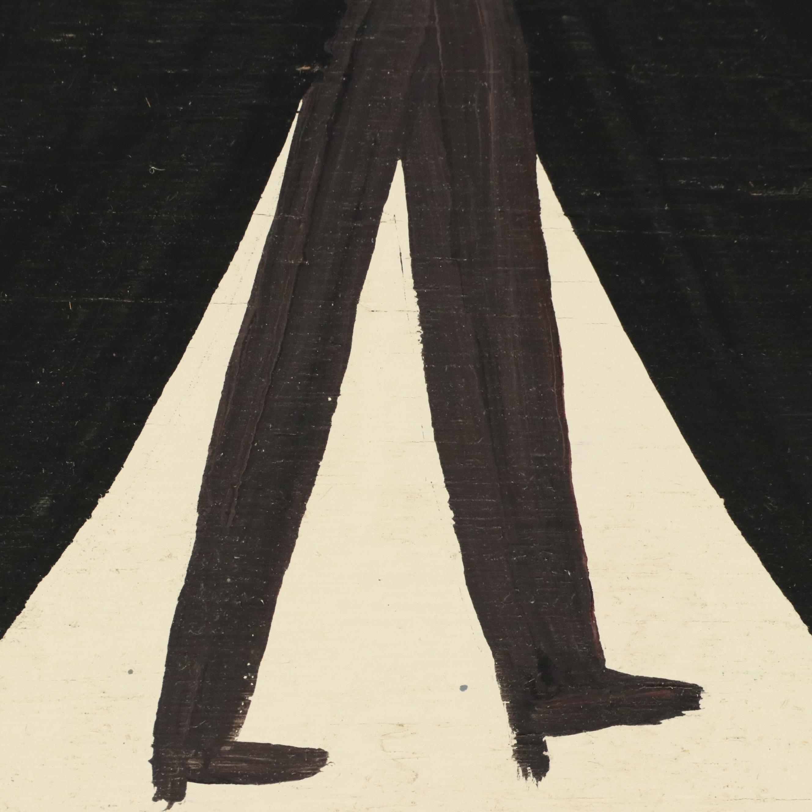 Mose Tolliver Folk Art Painting "Black Lady," Circa 1990