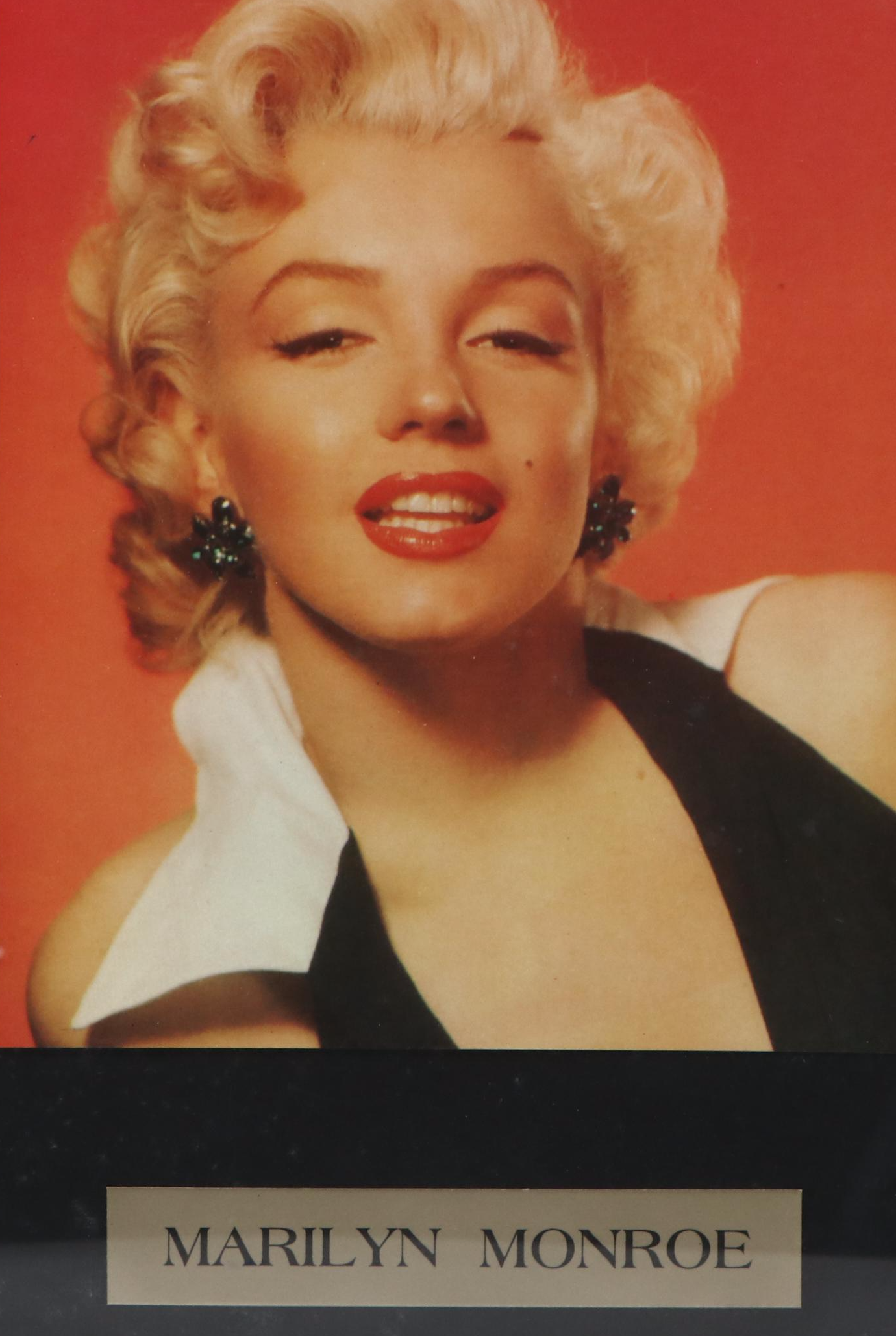 Marilyn Monroe Wall Hanging Including Photograph and Trading Cards