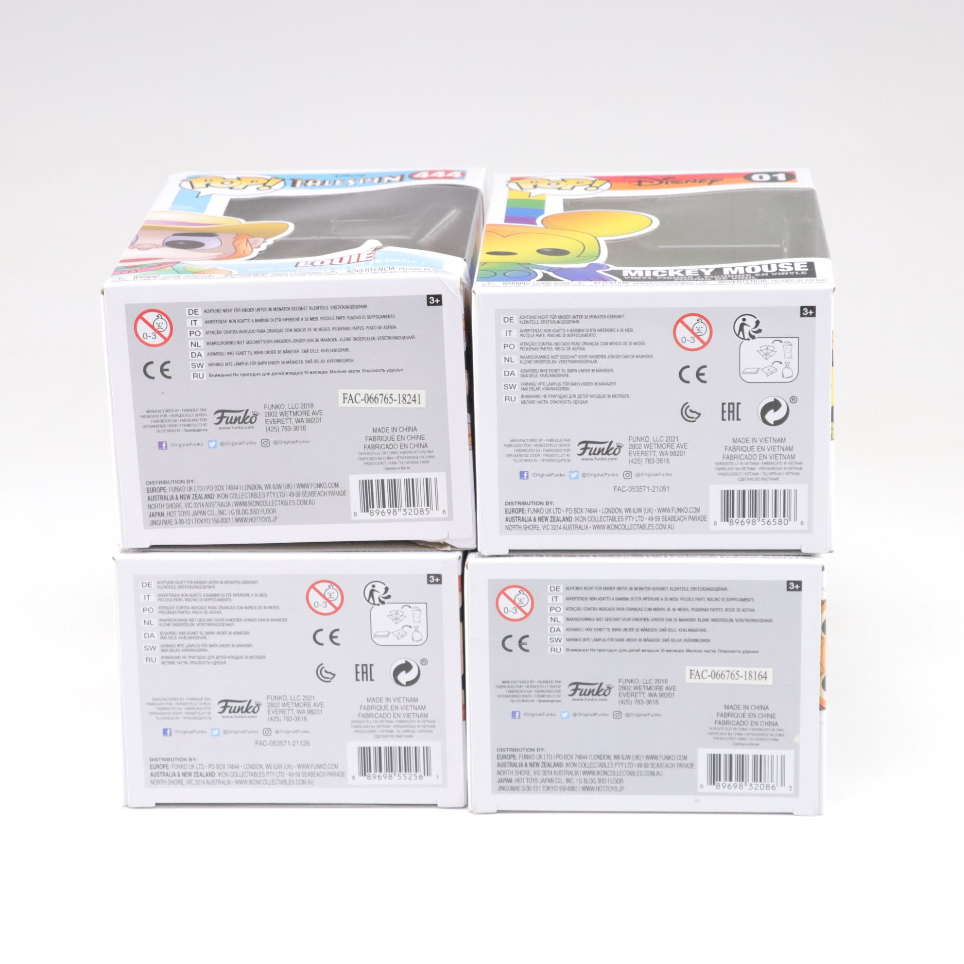 Classic Walt Disney Funko Pop! Vinyl Figurine Collection