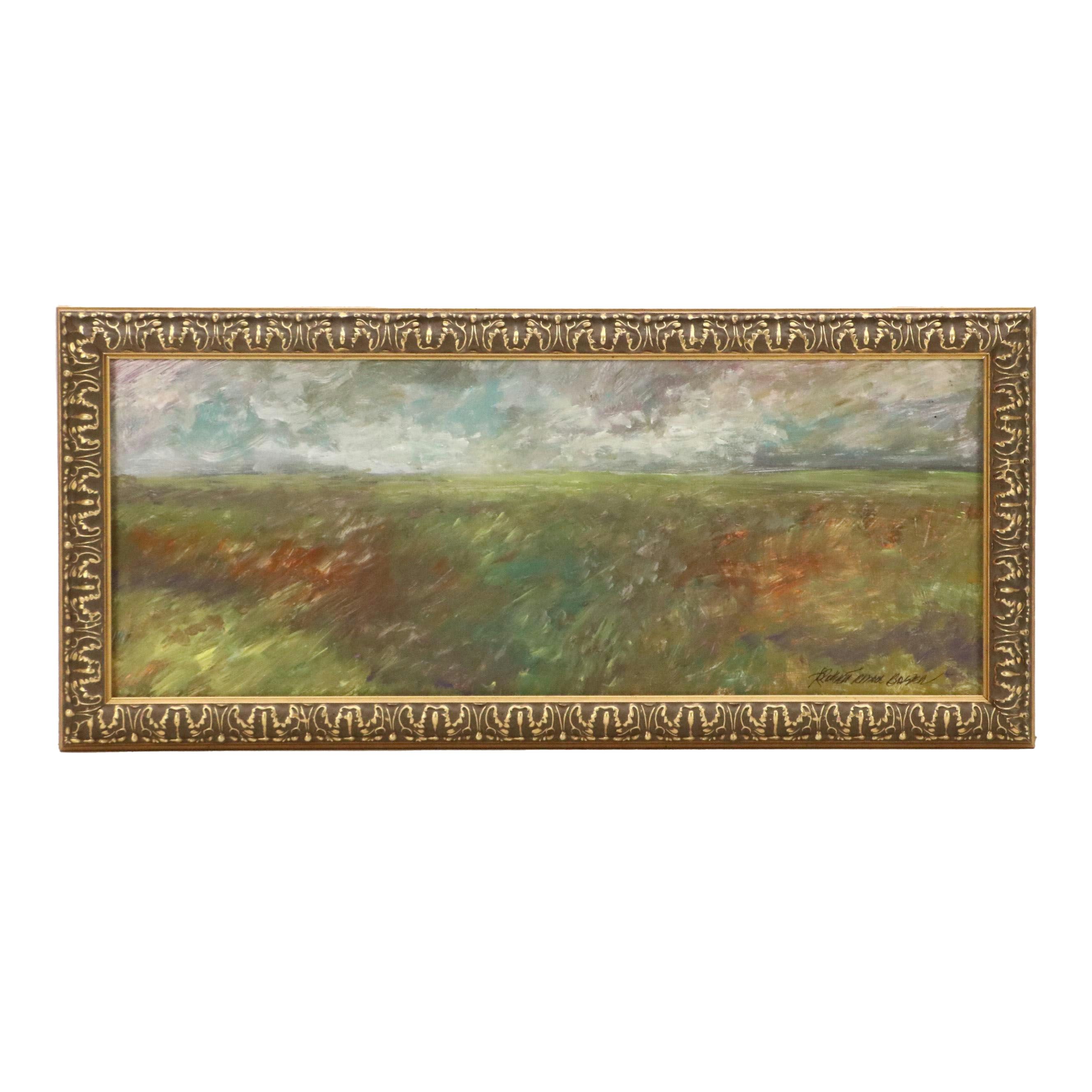 Robert Riddle Baker Landscape Acrylic Painting, 2024