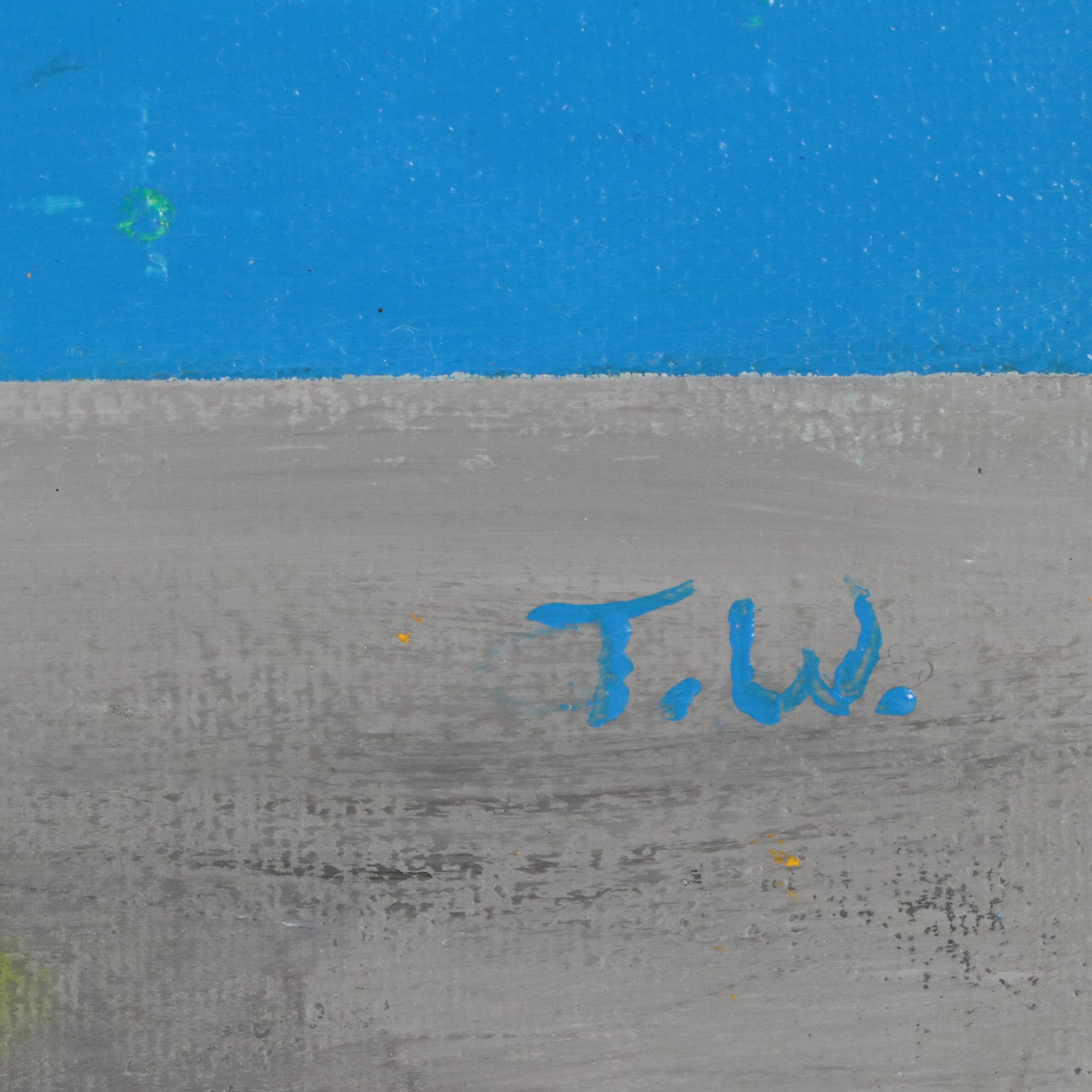 James Thomas Watkins Stylized Floral Still Life Acrylic Painting, 21st Century