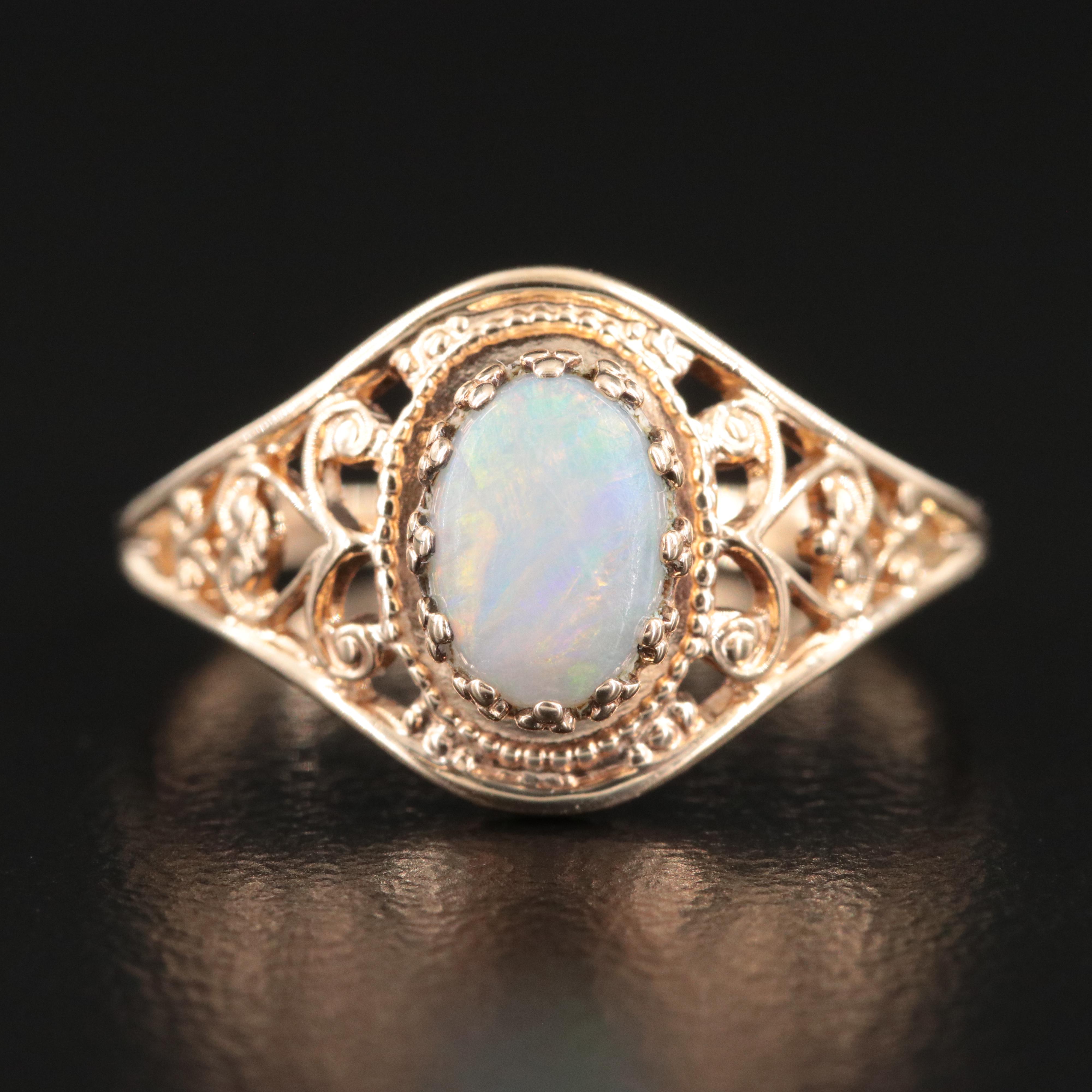 10K Opal Ring