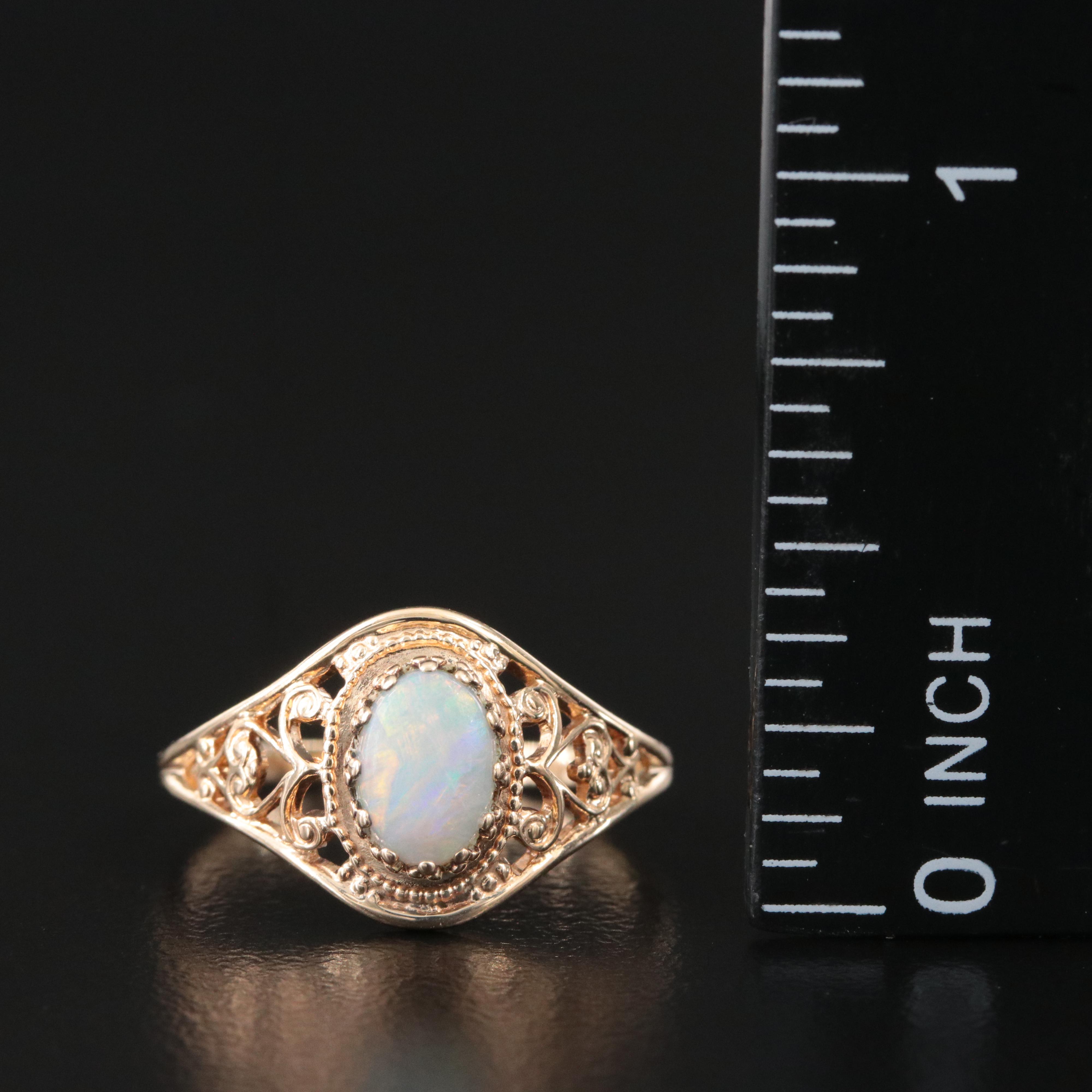 10K Opal Ring