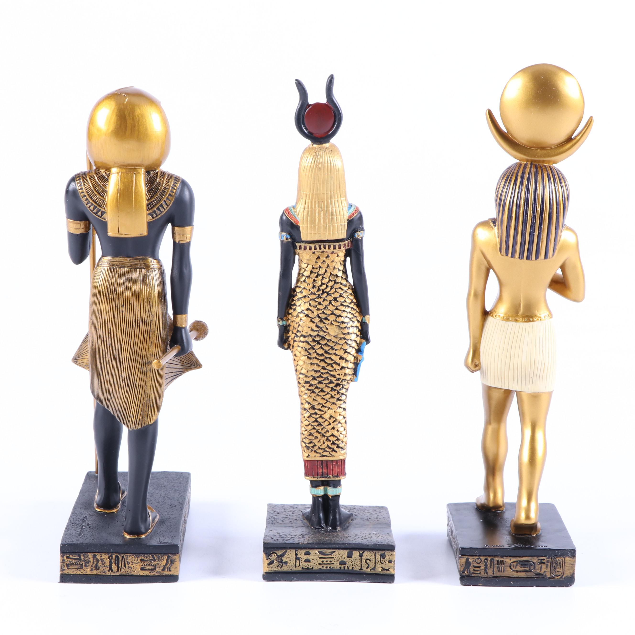 Egyptian Style Baset Resin Table Lamp with Other Mythological Figures