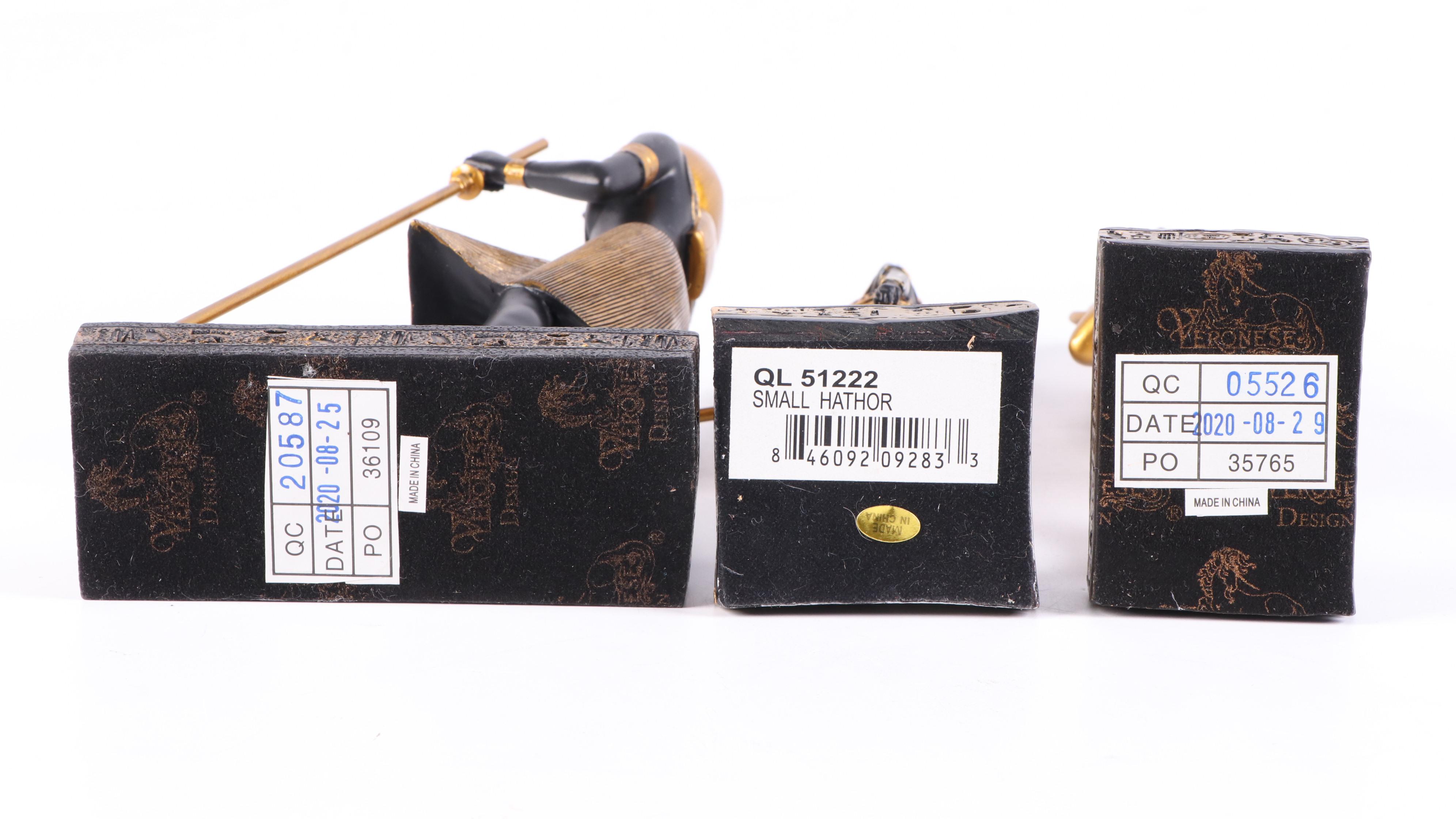 Egyptian Style Baset Resin Table Lamp with Other Mythological Figures