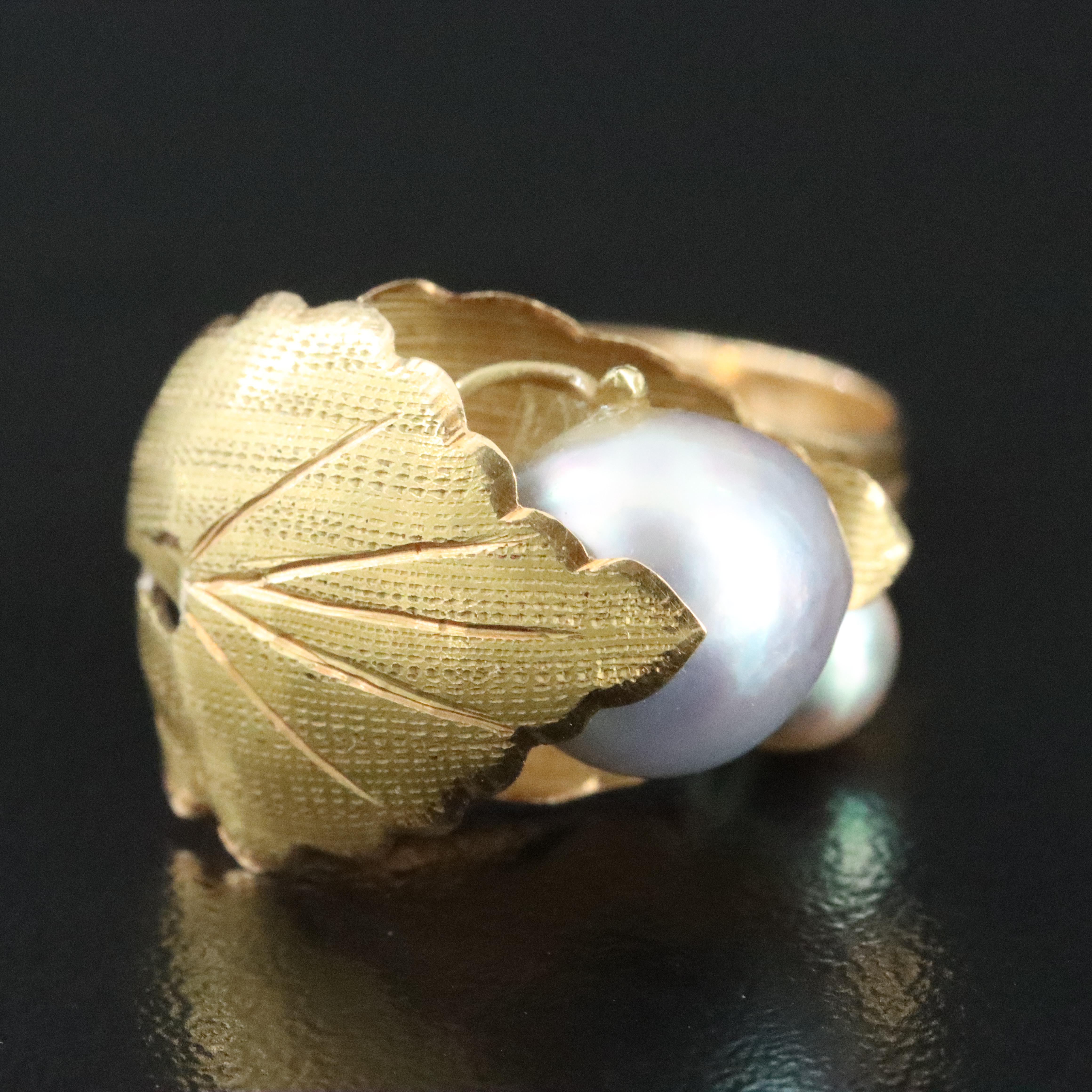 18K Pearl Ring