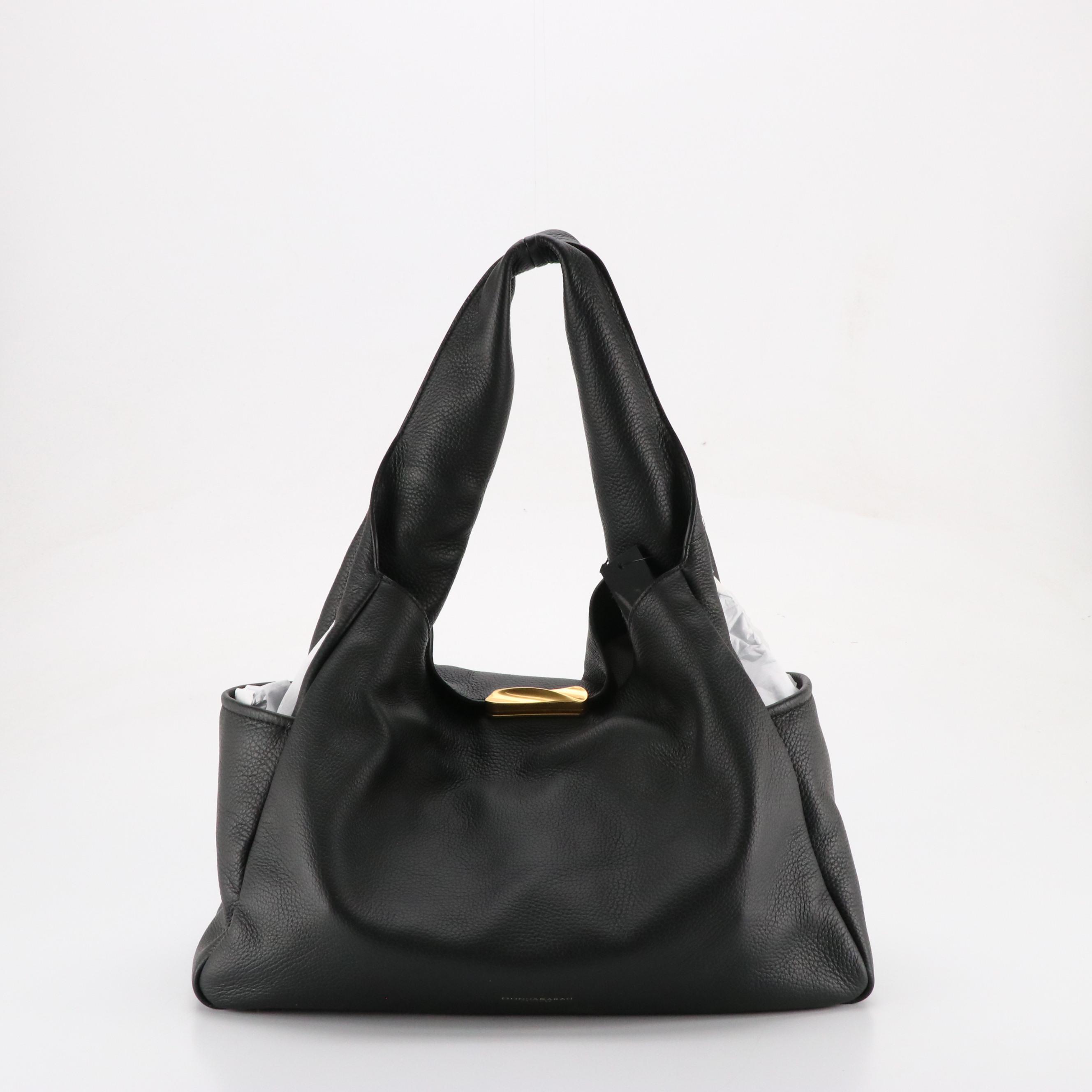 Donna Karan Amagansett Black Leather Hobo Bag and Bridge Hampton Crossbody Bag